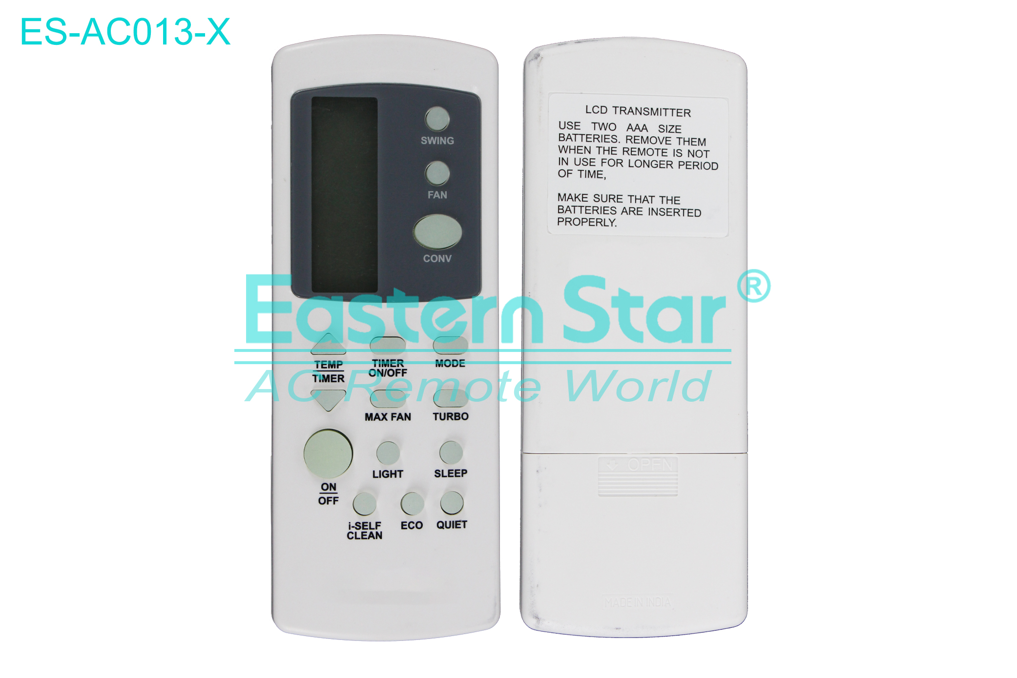 ES-AC013-X High Quality China Remote AC Remote for Blue star  Air Conditioner Remote A/C 15 keys