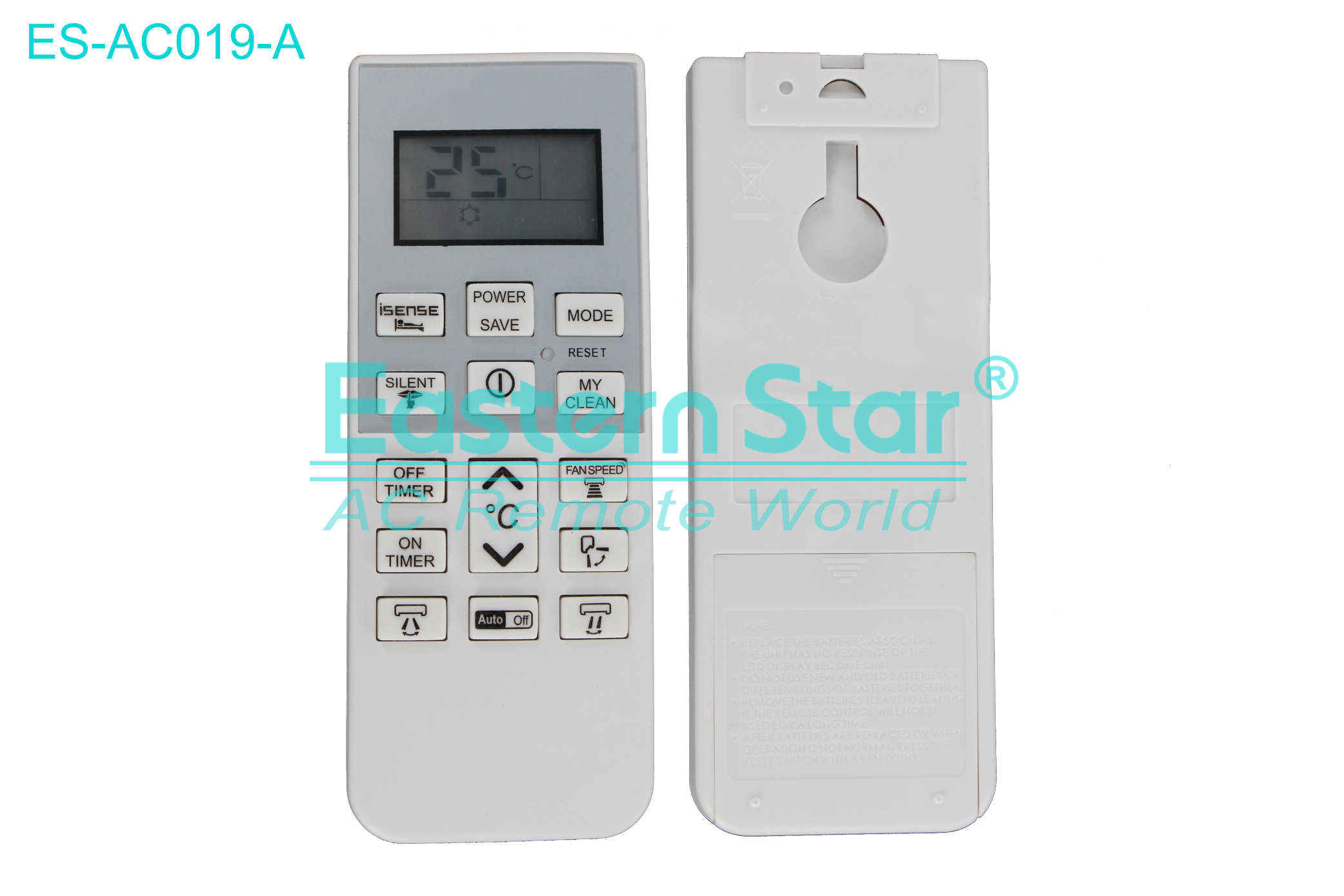 ES-AC019-A High Quality China Remote AC Remote for Hitachi  Air Conditioner Remote A/C 15 keys