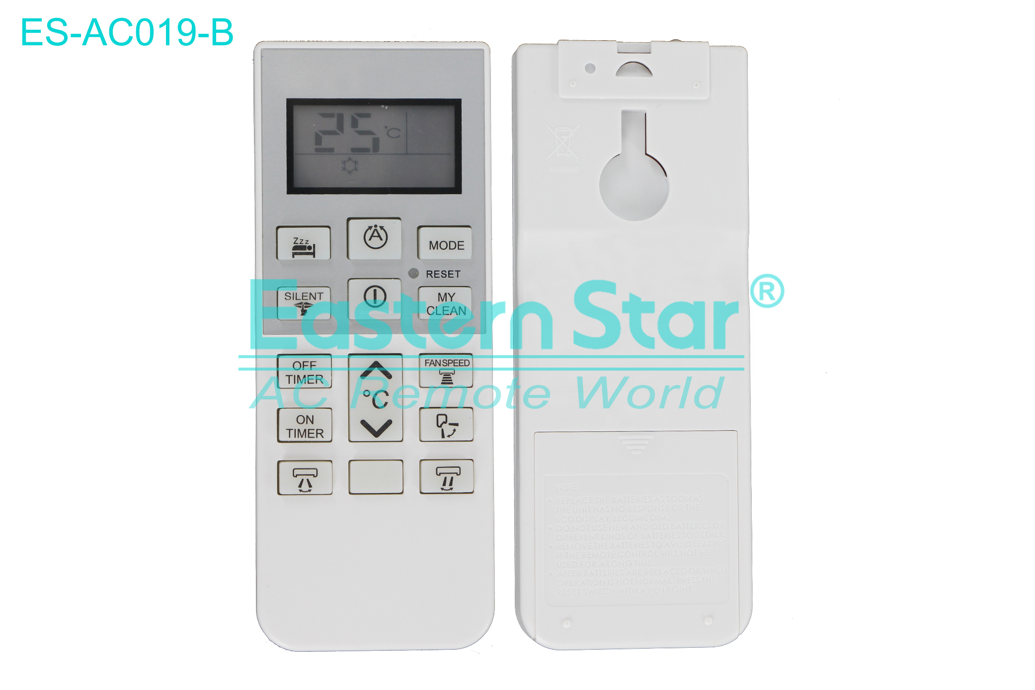 ES-AC019-B High Quality China Remote AC Remote for Hitachi  Air Conditioner Remote A/C 15 keys