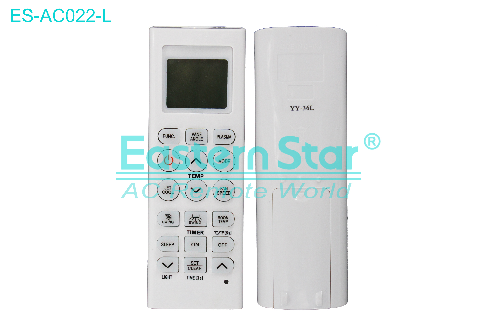 ES-AC022-L High Quality China Remote AC Remote for Lg  Air Conditioner Remote A/C 18 keys