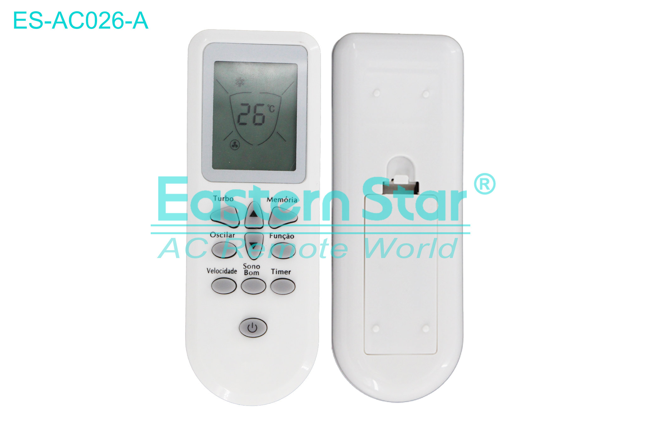ES-AC026-A High Quality China Remote AC Remote for Whirlpool Air Conditioner Remote A/C 10 keys