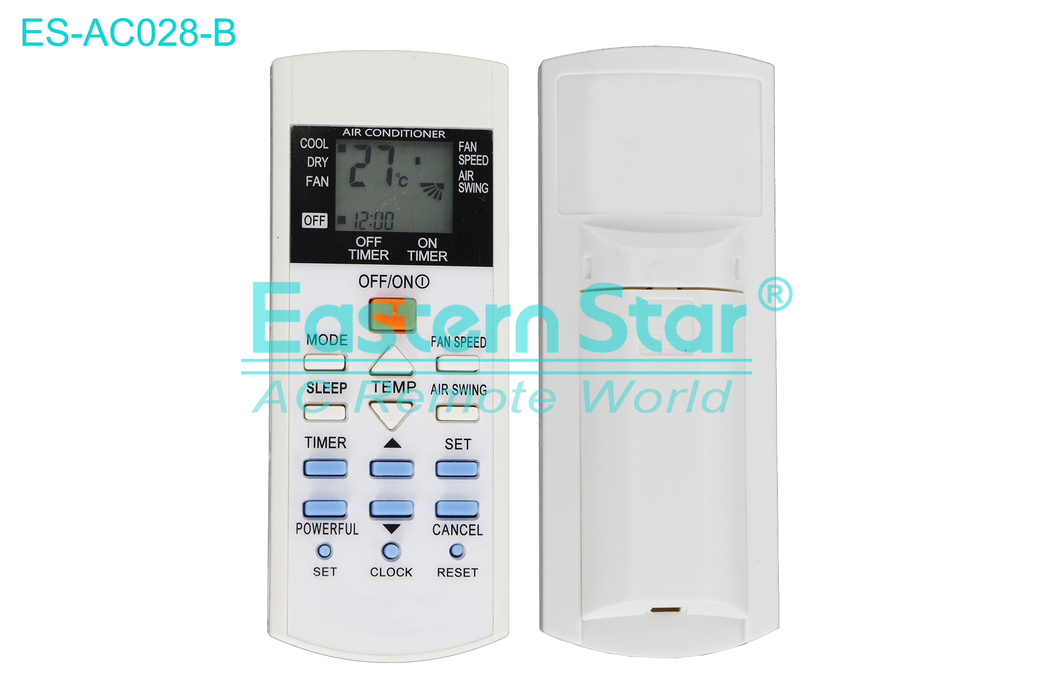 ES-AC028-B High Quality China Remote AC Remote for Panasonic Air Conditioner Remote A/C 16 keys