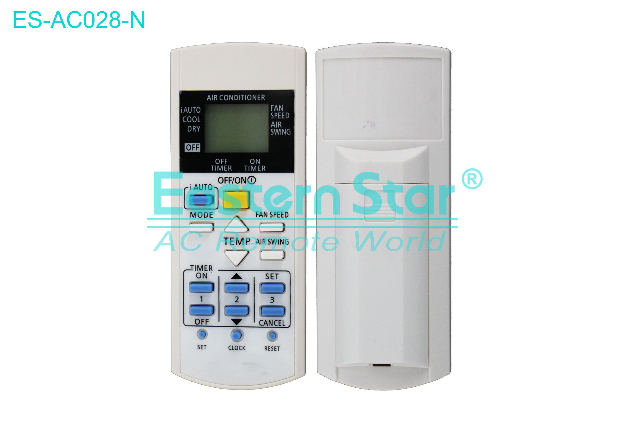 ES-AC028-N High Quality China Remote AC Remote for Panasonic Air Conditioner Remote A/C 16 keys