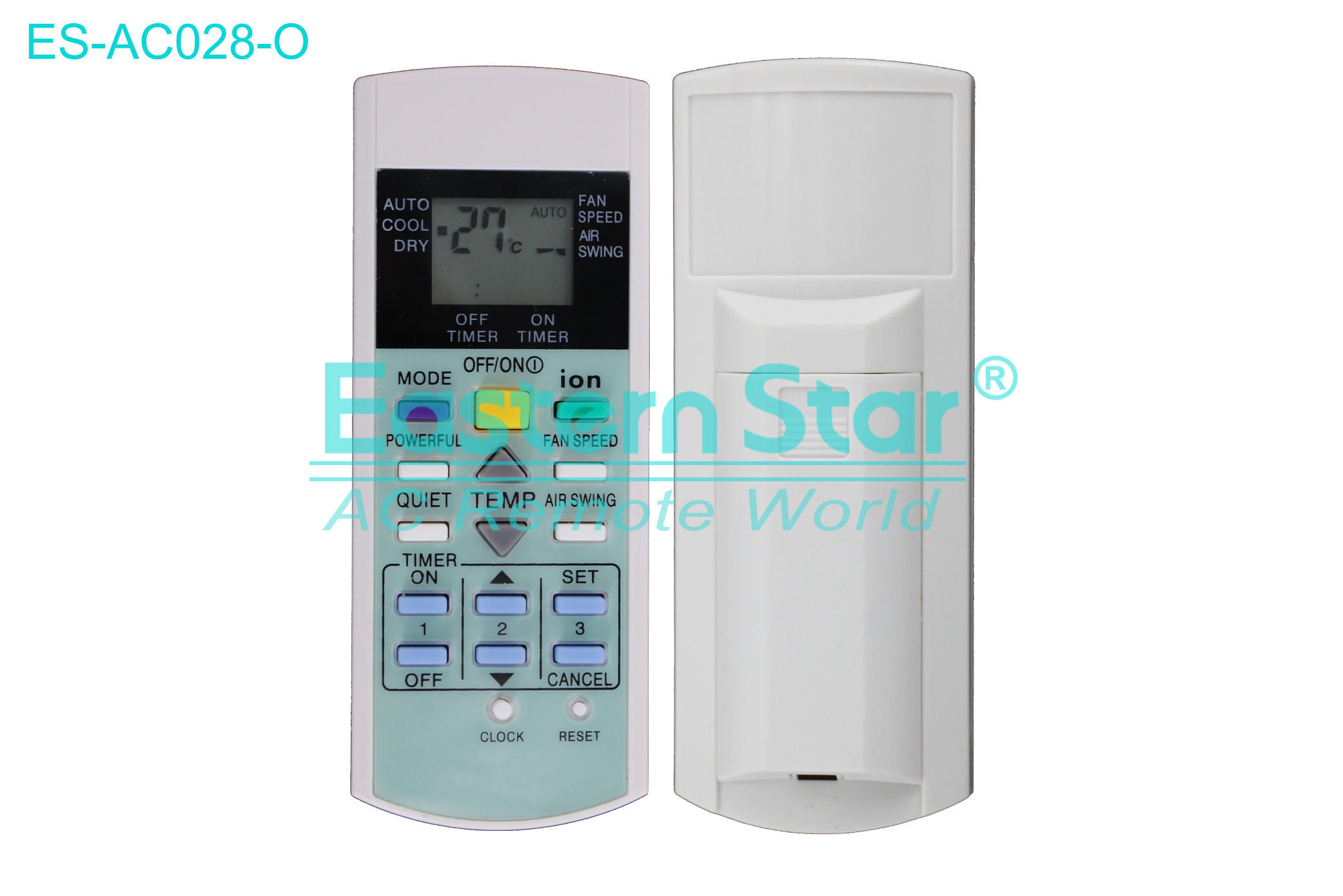 ES-AC028-O High Quality China Remote AC Remote for Panasonic Air Conditioner Remote A/C 17 keys