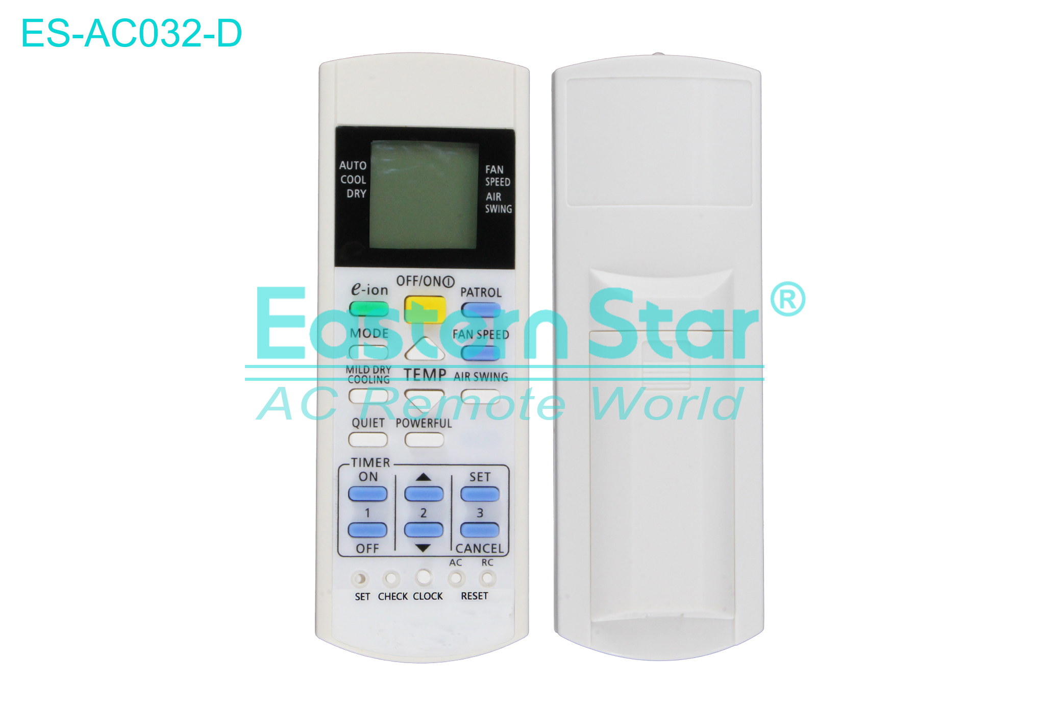 ES-AC032-D High Quality China Remote AC Remote for Panasonic Air Conditioner Remote A/C 22 keys