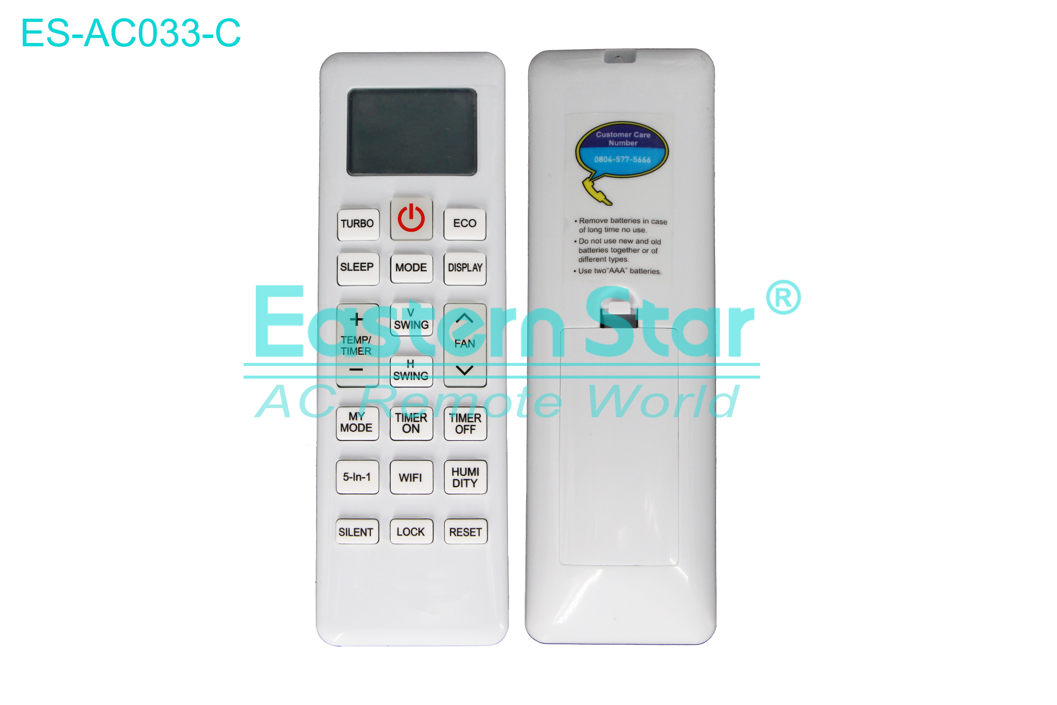 ES-AC033-C High Quality China Remote AC Remote for Samsung Air Conditioner Remote A/C 21 keys