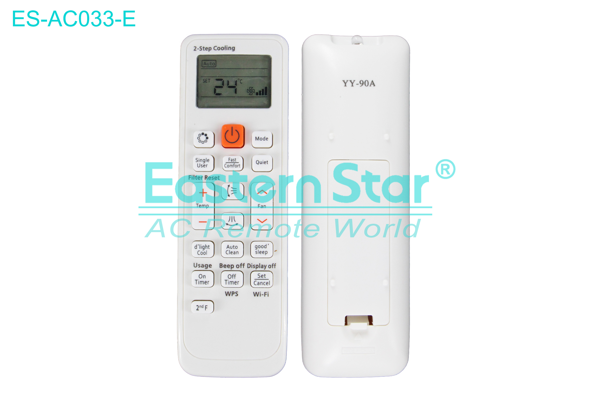 ES-AC033-E High Quality China Remote AC Remote for Samsung Air Conditioner Remote A/C 19 keys