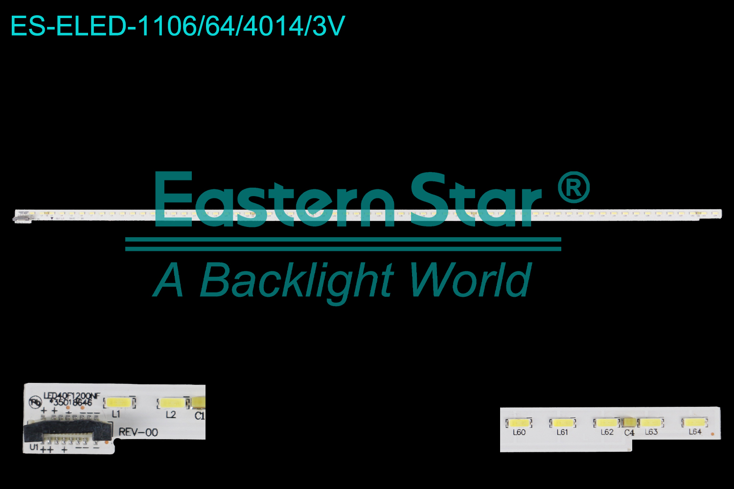 ES-ELED-1106 ELED/EDGE TV backlight use for 40'' Konka LED40F1200NF LED40K11A LED40M1200AF  LED40F1200NF*35018646 LED BACKLIGHT STRIP(1)