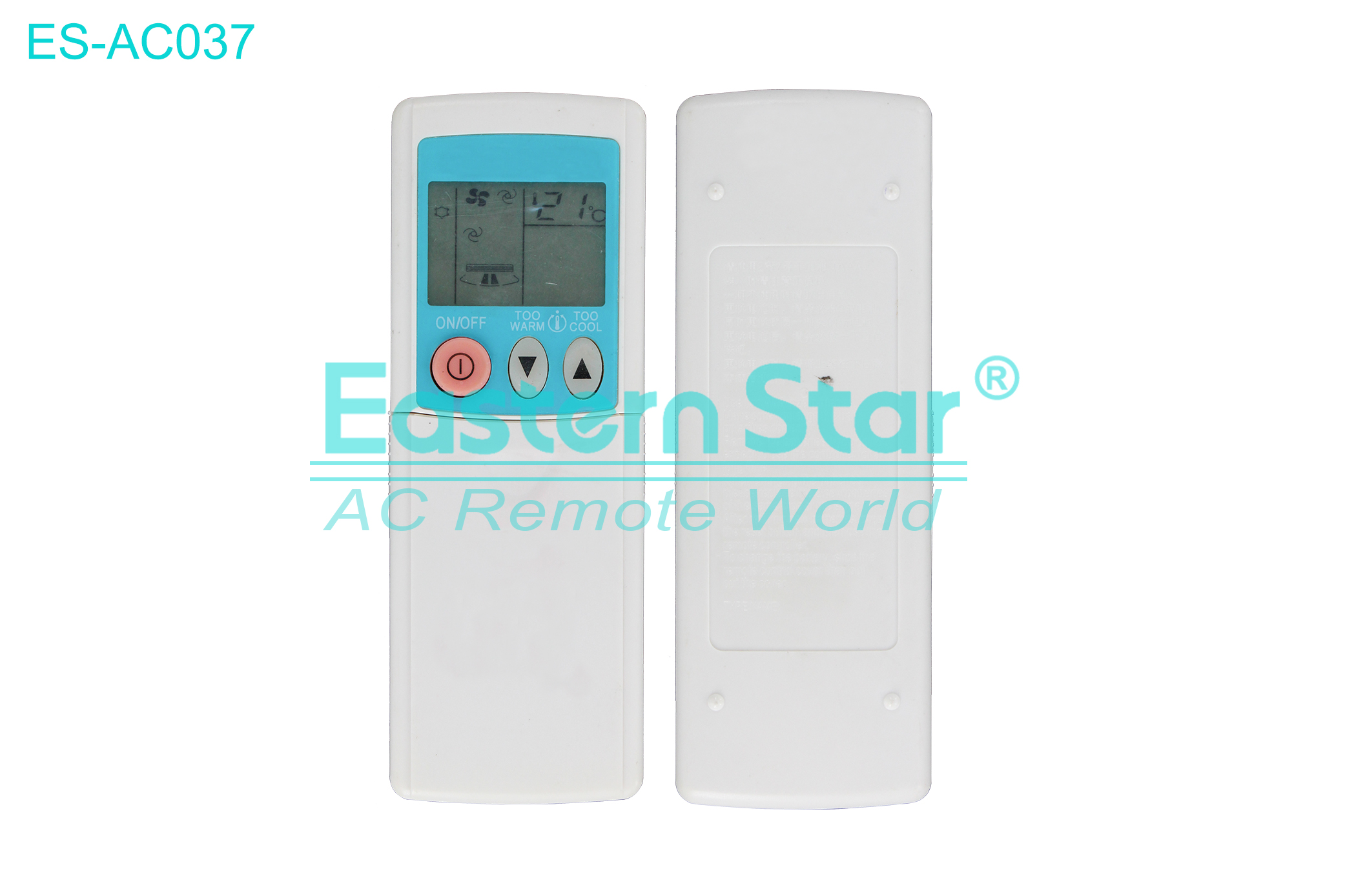 ES-AC037 High Quality China Remote AC Remote for Mitsubishi Air Conditioner Remote A/C 16 keys