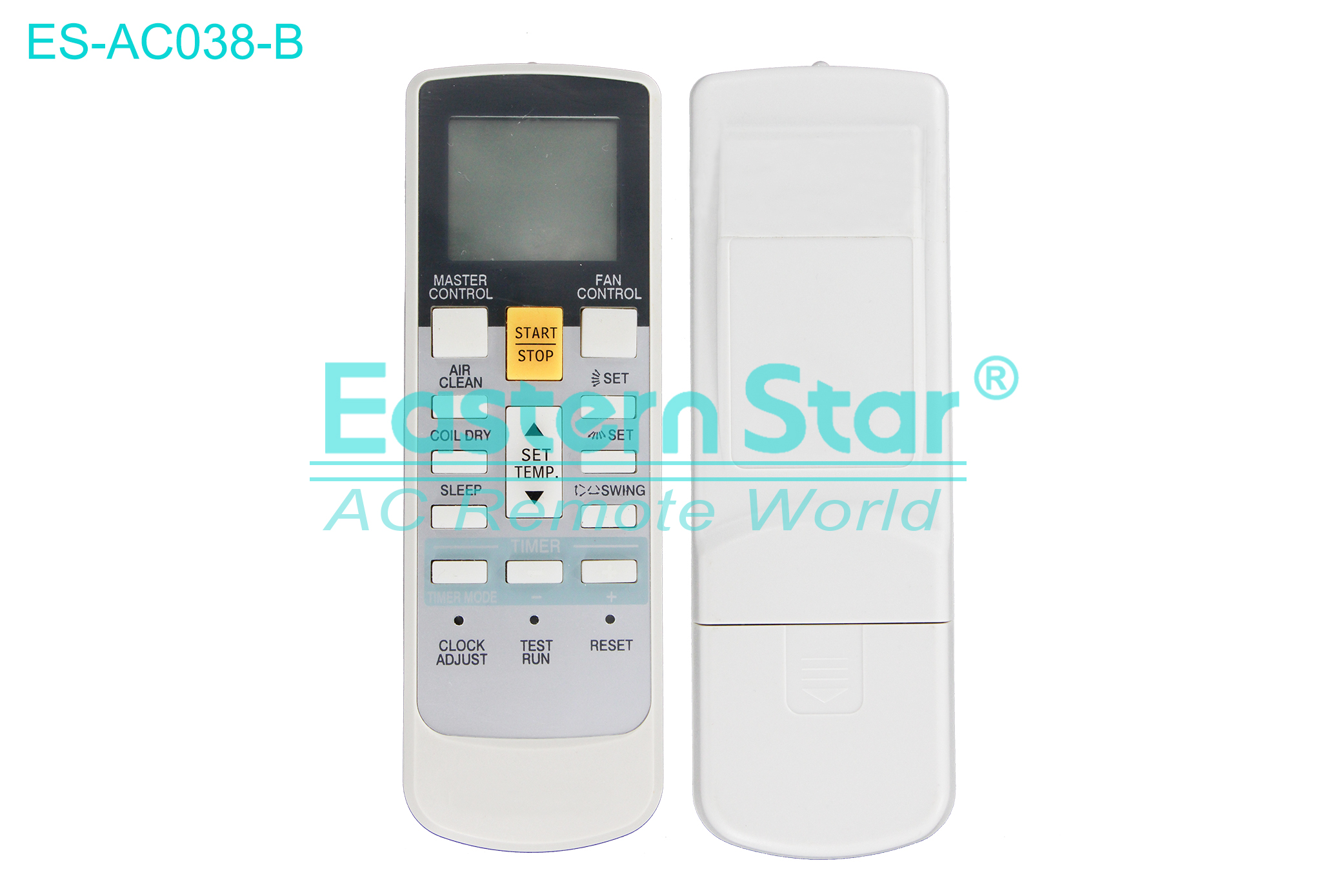 ES-AC038-B High Quality China Remote AC Remote for Fujitsu Air Conditioner Remote A/C 17 keys