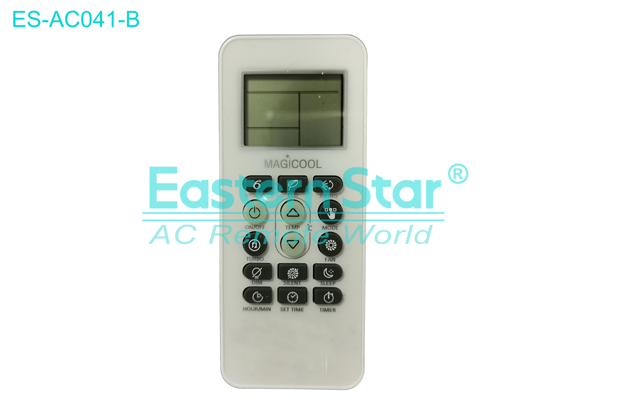 ES-AC041-B High Quality China Remote AC Remote for Tcl Air Conditioner Remote A/C 15 keys