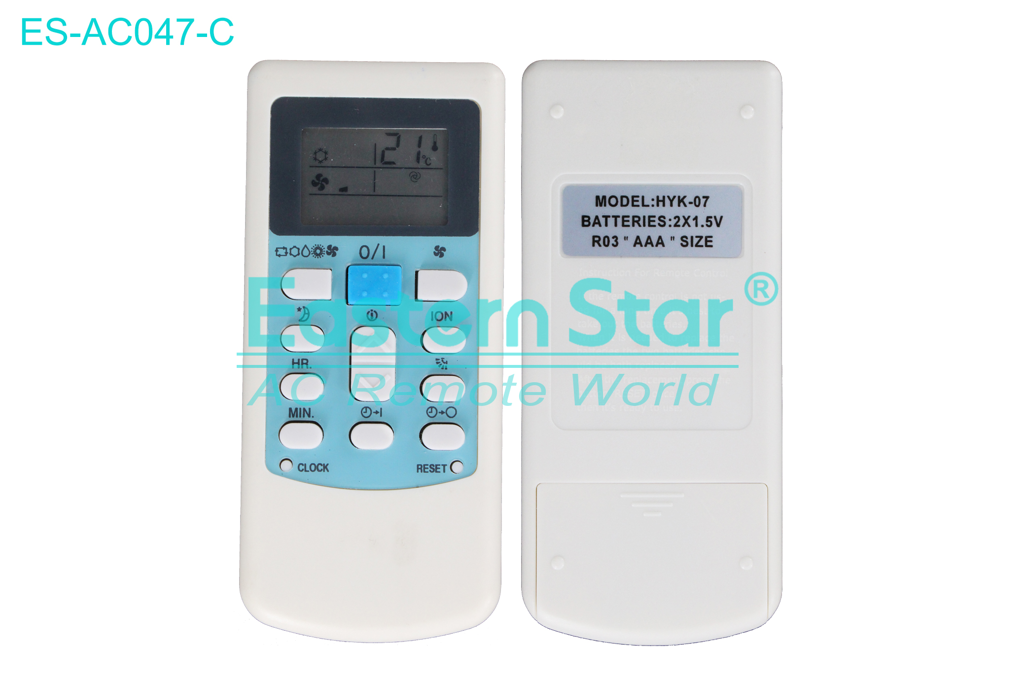 ES-AC047-C High Quality China Remote AC Remote for Tcl Air Conditioner Remote A/C 14 keys