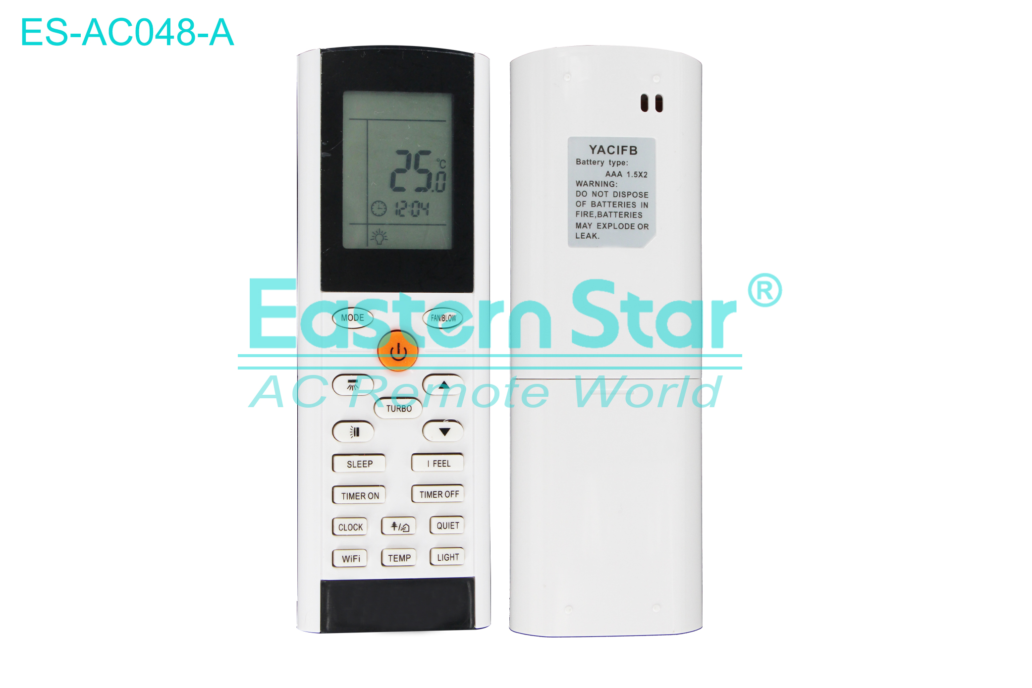 ES-AC048-A High Quality China Remote AC Remote for Sharp Air Conditioner Remote A/C 18 keys