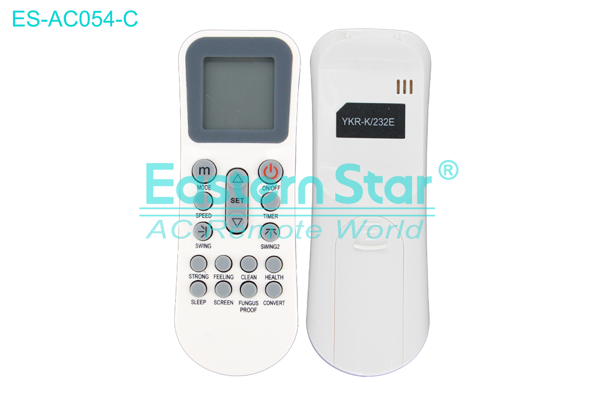 ES-AC054-C High Quality China Remote AC Remote for General Air Conditioner Remote A/C 16 keys