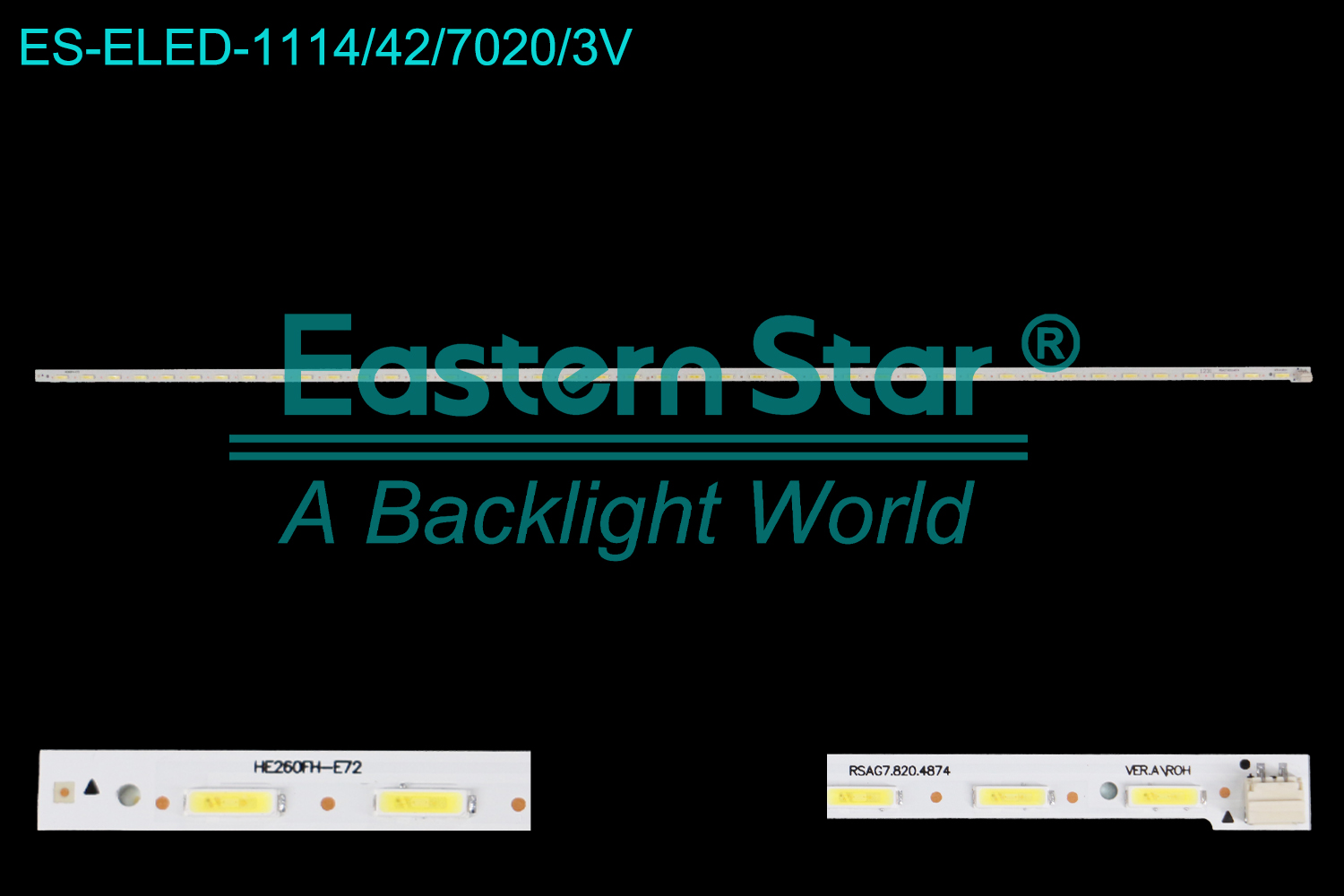 ES-ELED-1114 ELED/EDGE TV backlight use for 26'' Hisense  LED26K200 LED26K100N  RSAG7.820.4874 HE260FH-E72 VER.A\ROH LED BACKLIGHT STRIP(1)