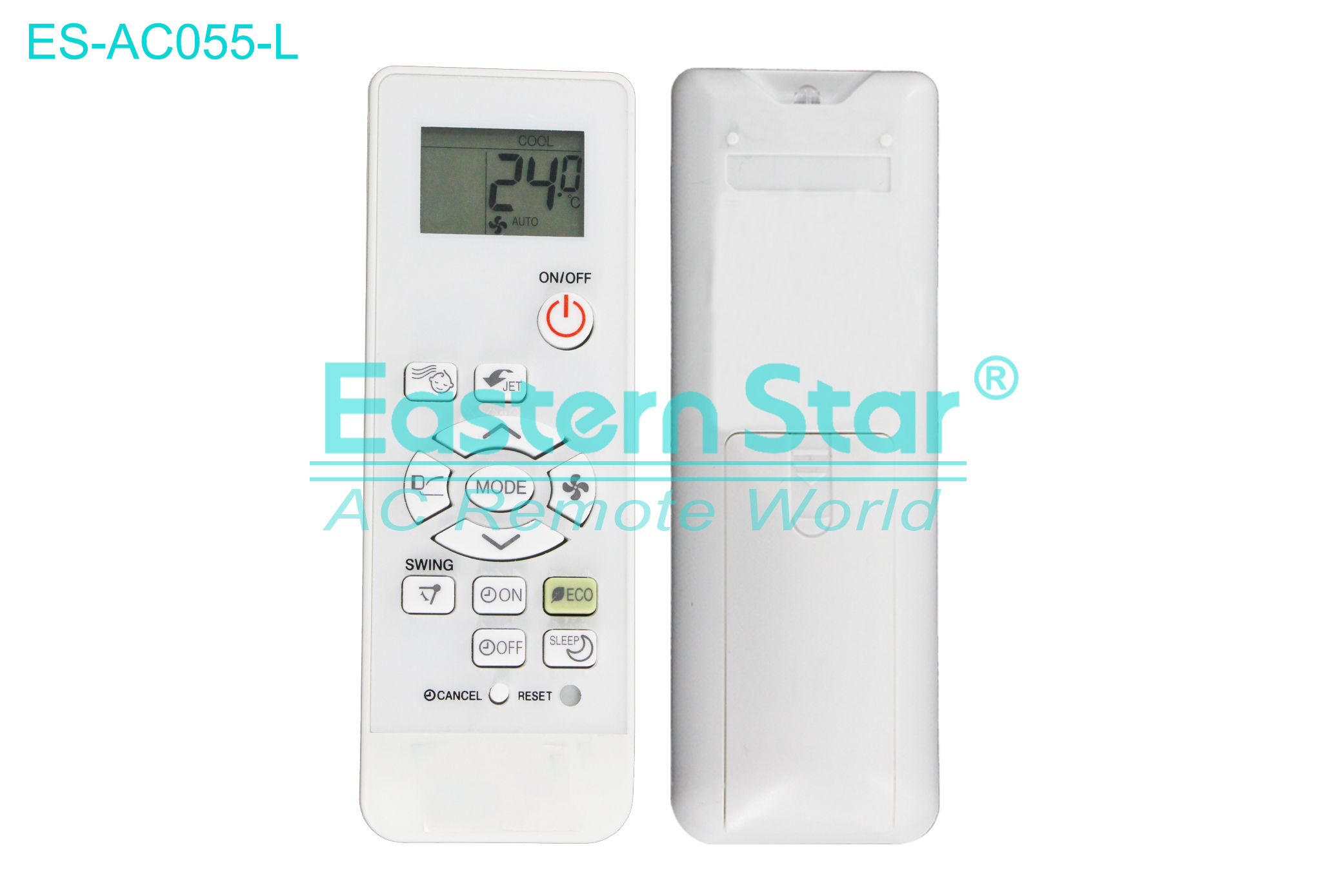 ES-AC055-L High Quality China Remote AC Remote for Haier Air Conditioner Remote A/C 15 keys
