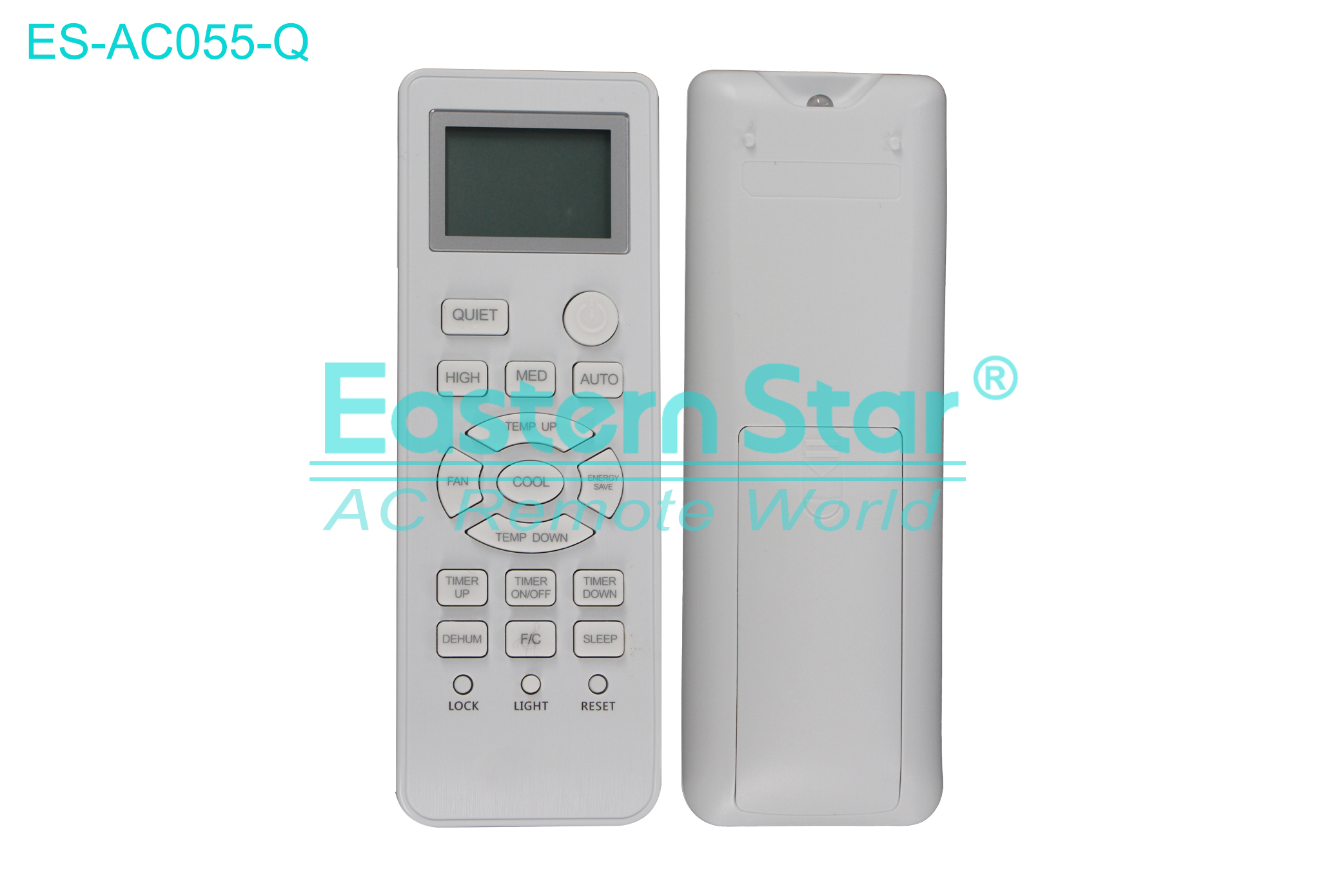 ES-AC055-Q High Quality China Remote AC Remote for Ge Air Conditioner Remote A/C 19 keys