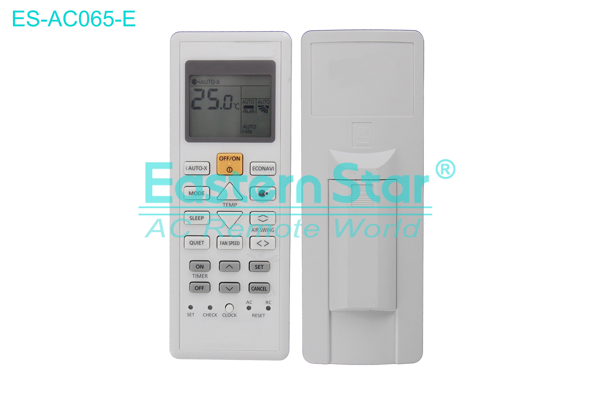 ES-AC065-E High Quality China Remote AC Remote for Panasonic Air Conditioner Remote A/C 23 keys