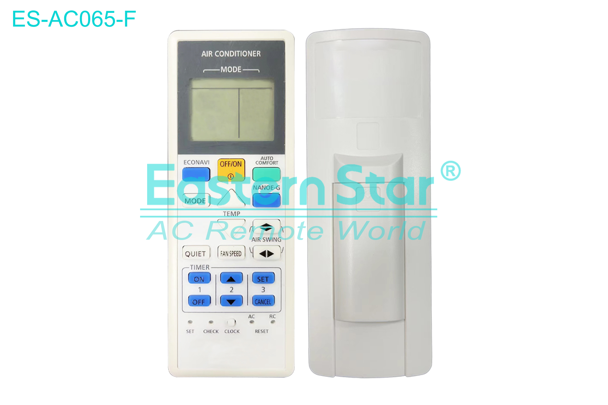 ES-AC065-F High Quality China Remote AC Remote for Panasonic Air Conditioner Remote A/C 22 keys