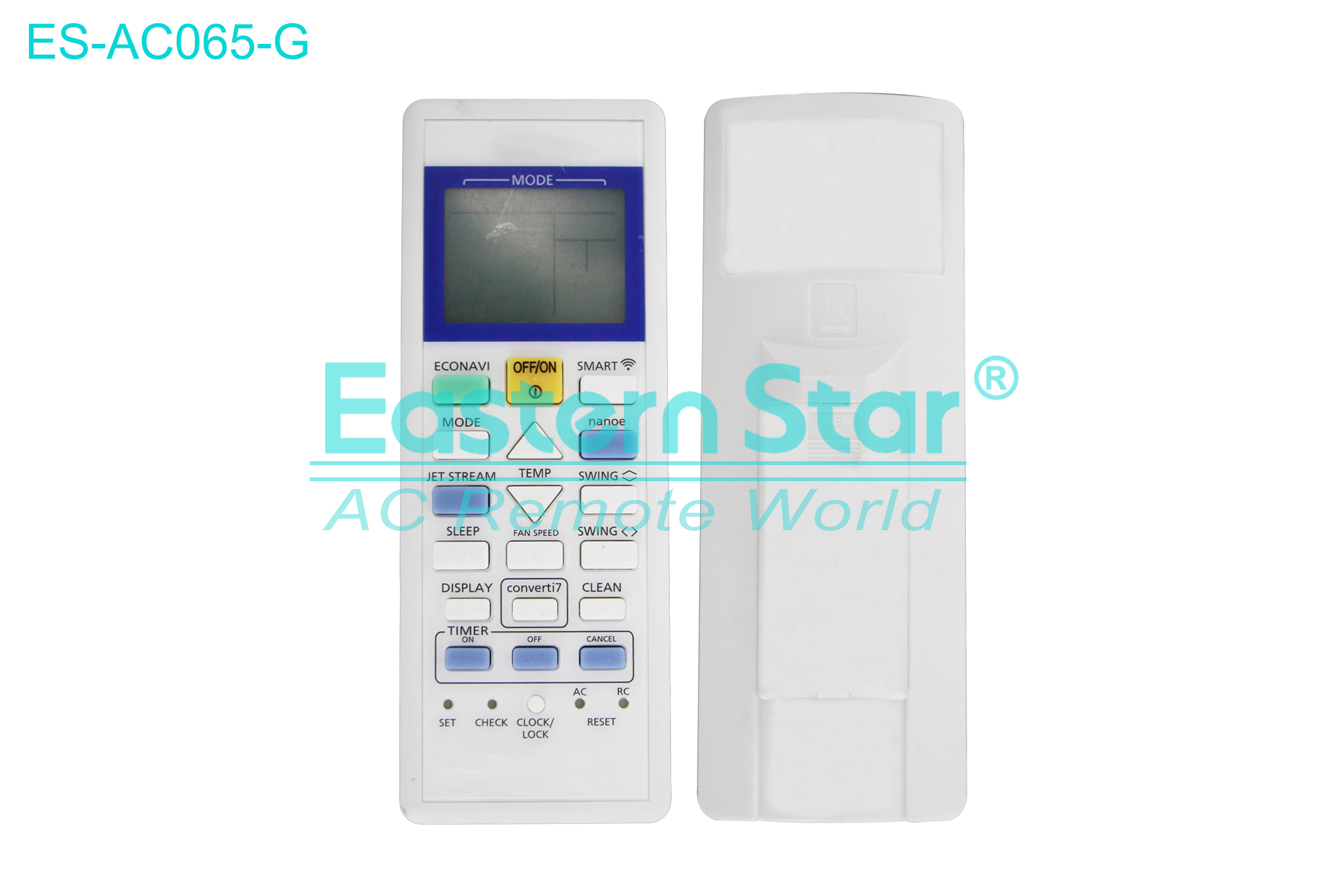 ES-AC065-G High Quality China Remote AC Remote for Panasonic Air Conditioner Remote A/C 23 keys