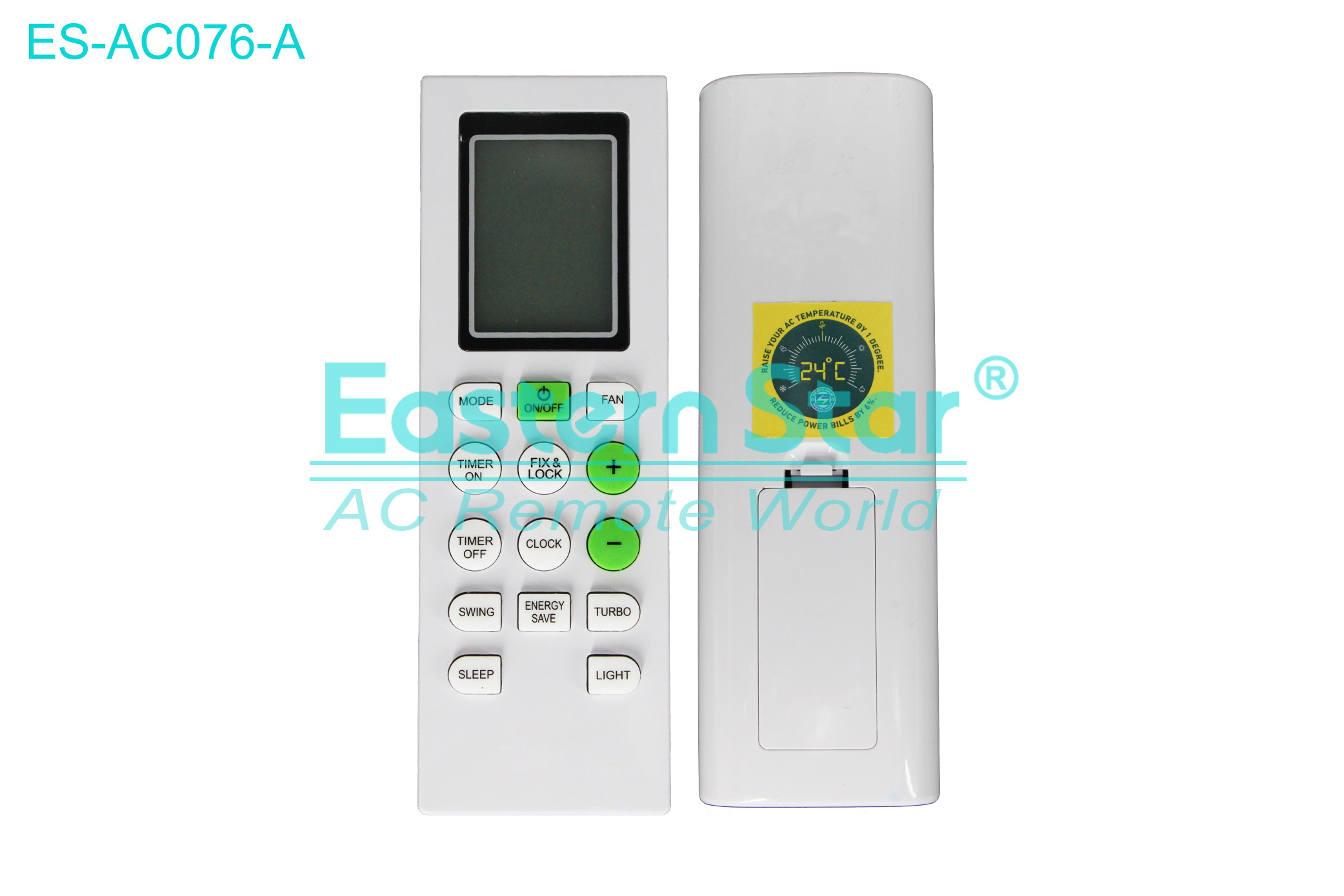 ES-AC076-A High Quality China Remote AC Remote for Blue star Air Conditioner Remote A/C 14 keys