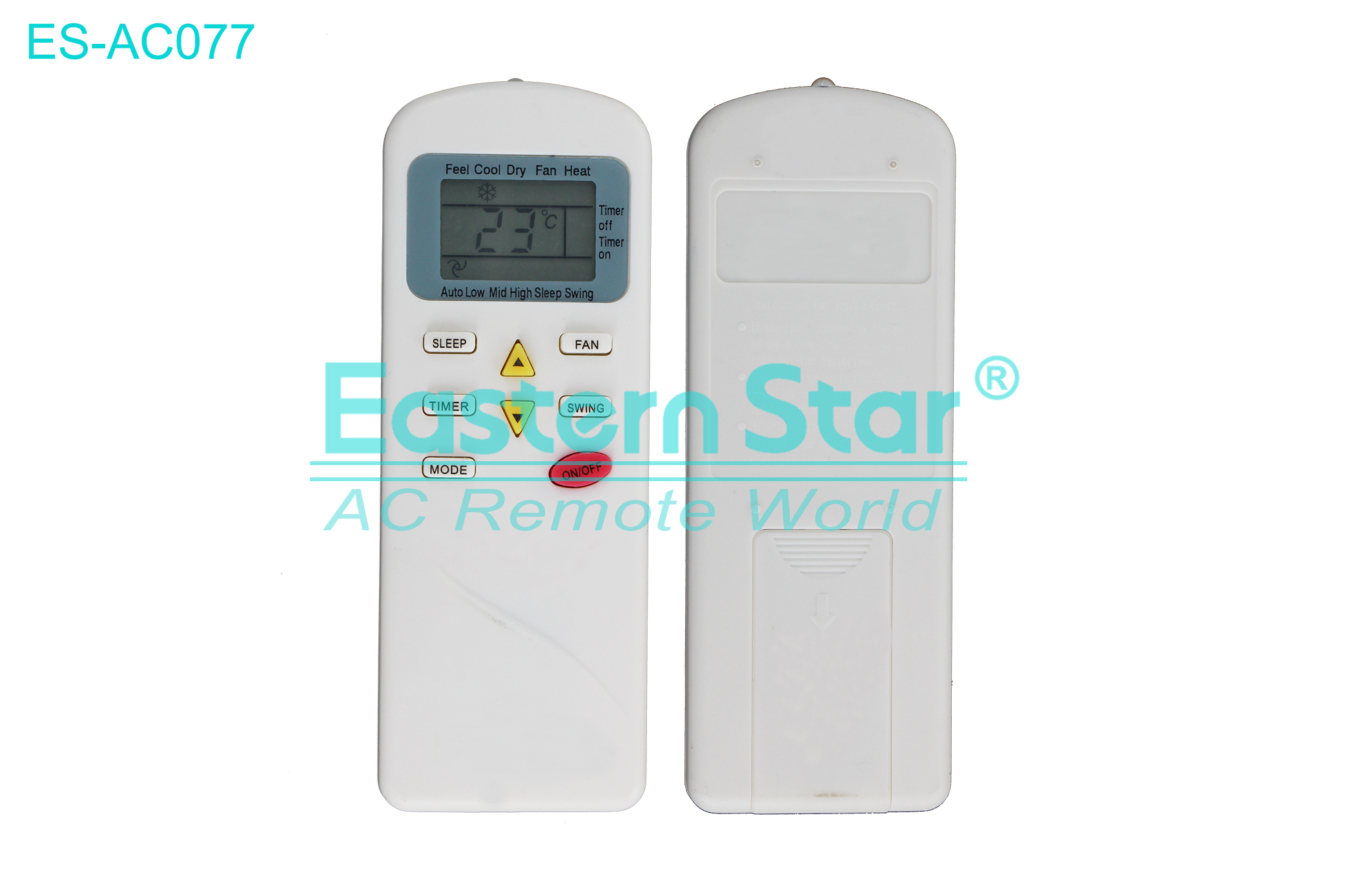 ES-AC077 High Quality China Remote AC Remote for Tcl/Videocon Air Conditioner Remote A/C 8 keys