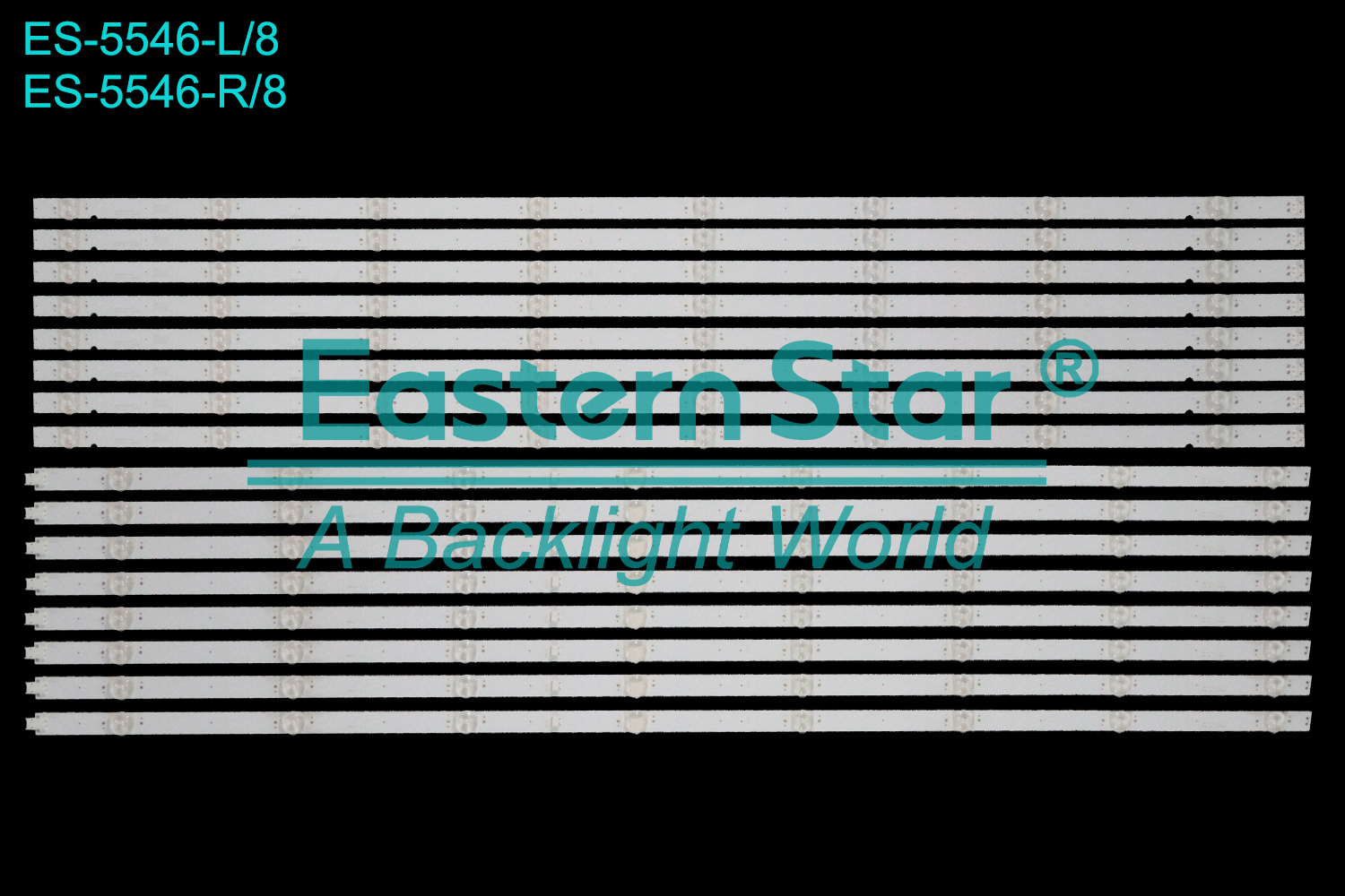 ES-5546 LED TV Backlight use for 85" Sony KD-85X8000G 85X8000H KD-85X8500G XBR85X850G L:LB85007 V0_01 R:LB85007 V1_01 LED BACKLIGHT STRIP(16)