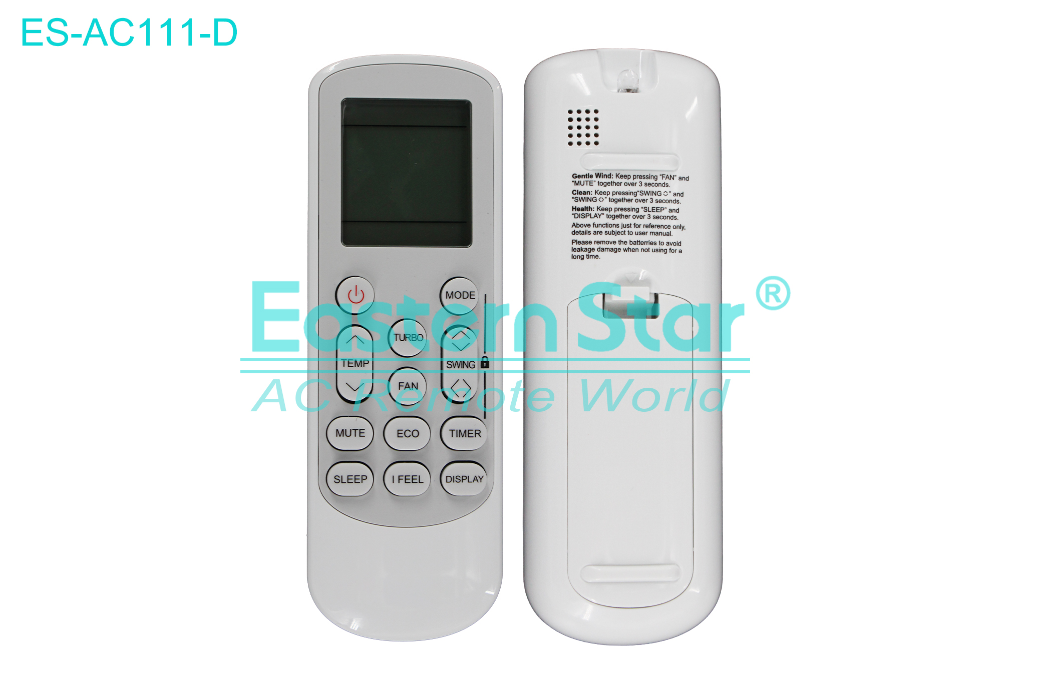 ES-AC111-D High Quality China Remote AC Remote for Godrej/Rheem Air Conditioner Remote A/C 14 keys