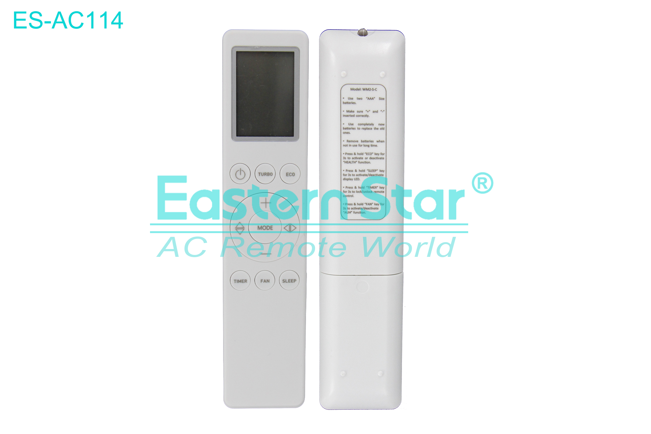 ES-AC114 High Quality China Remote AC Remote for Carrier  Air Conditioner Remote A/C 11 keys