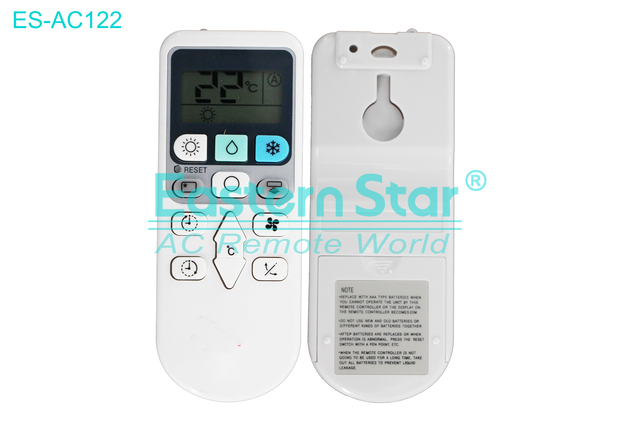ES-AC122 High Quality China Remote AC Remote for Hitachi Air Conditioner Remote A/C 13 keys