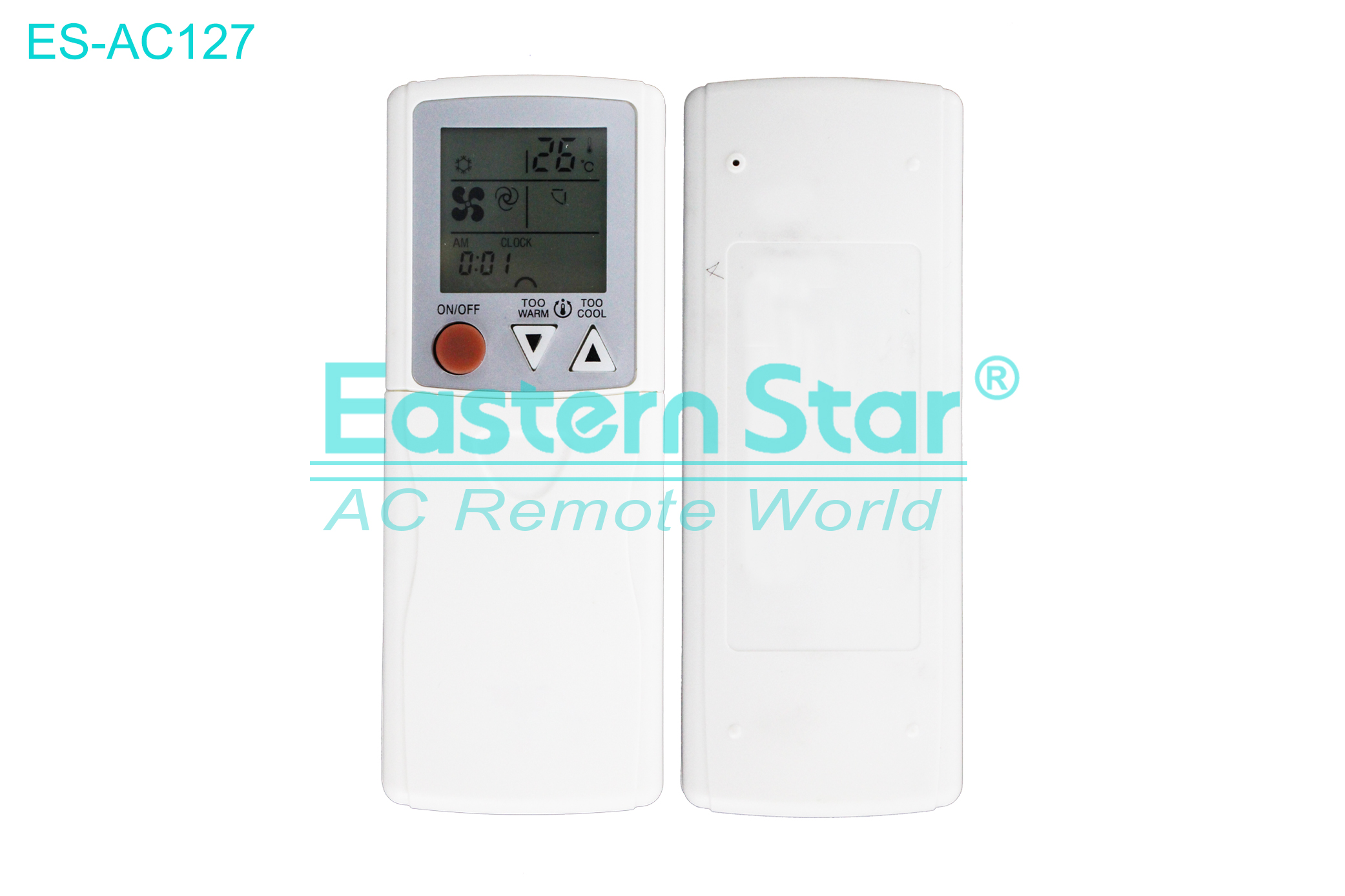 ES-AC127 High Quality China Remote AC Remote for Mitsubishi Air Conditioner Remote A/C 17 keys