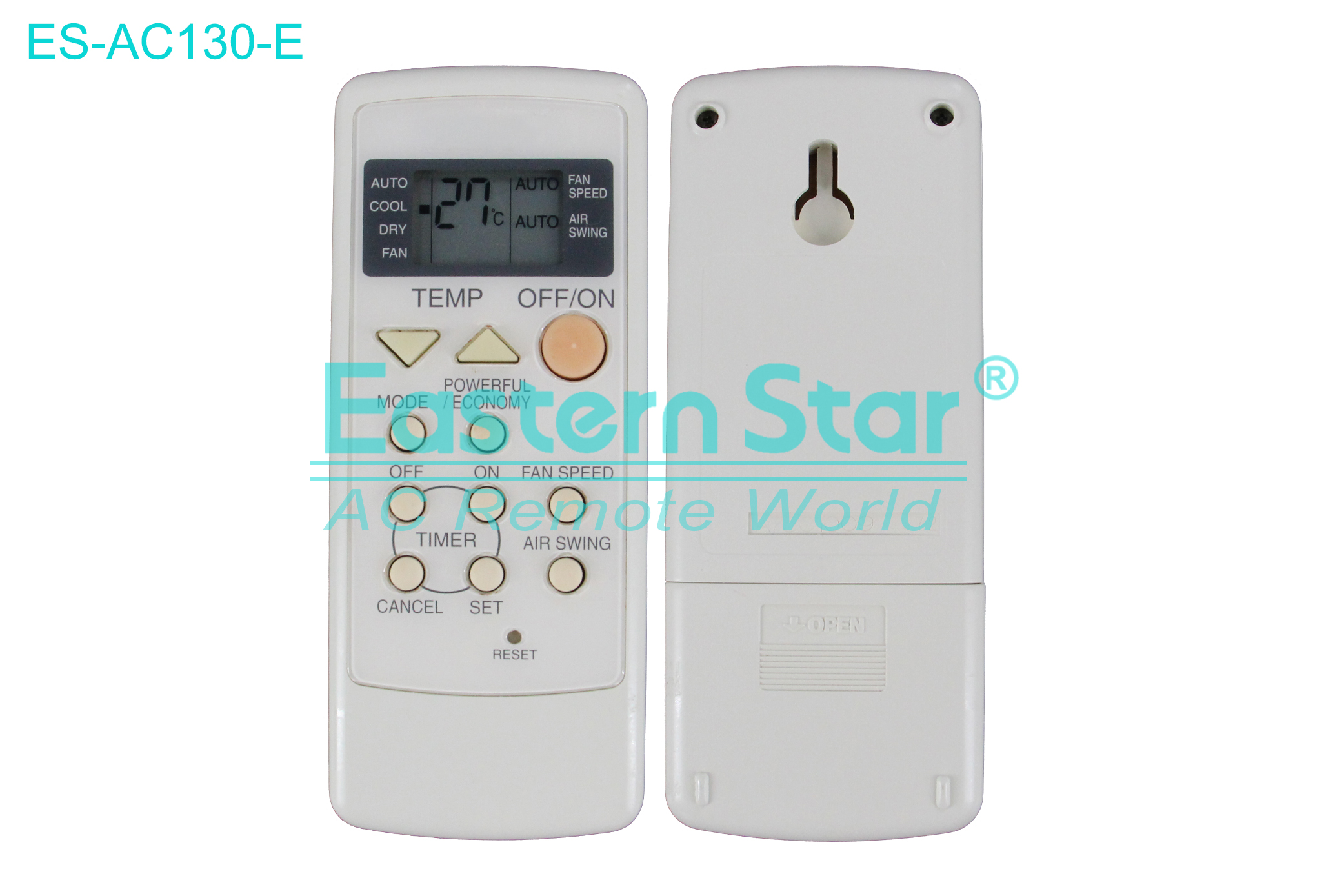ES-AC130-E High Quality China Remote AC Remote for Panasonic Air Conditioner Remote A/C 12 keys