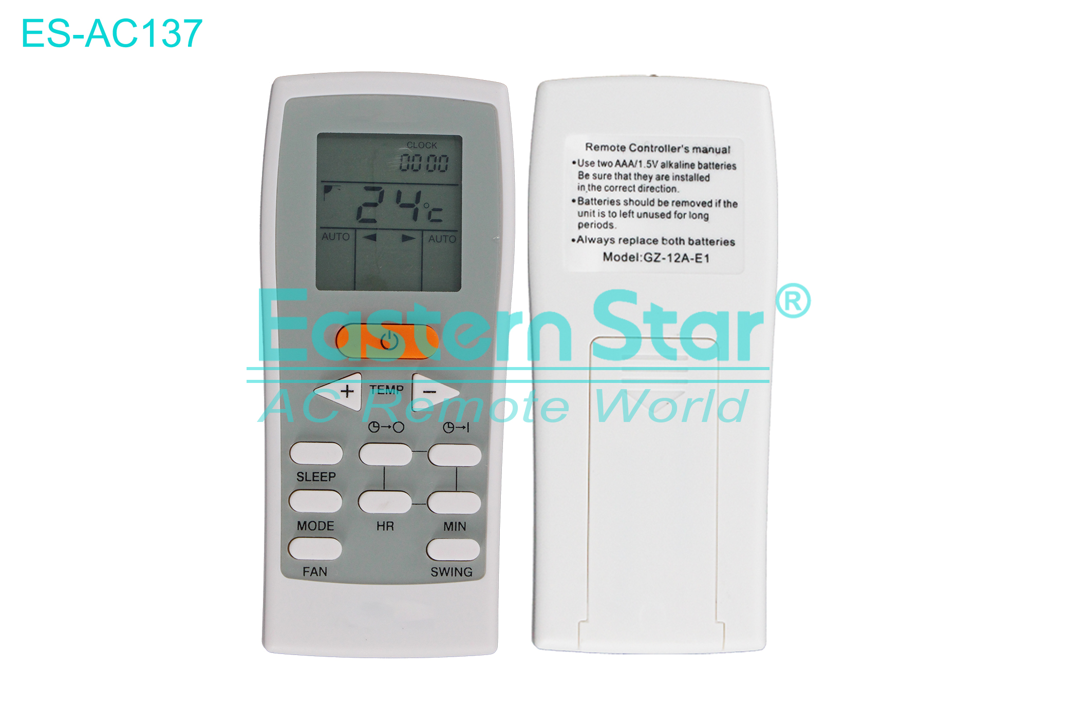 ES-AC137 High Quality China Remote AC Remote for Blue star/York Air Conditioner Remote A/C 11 keys