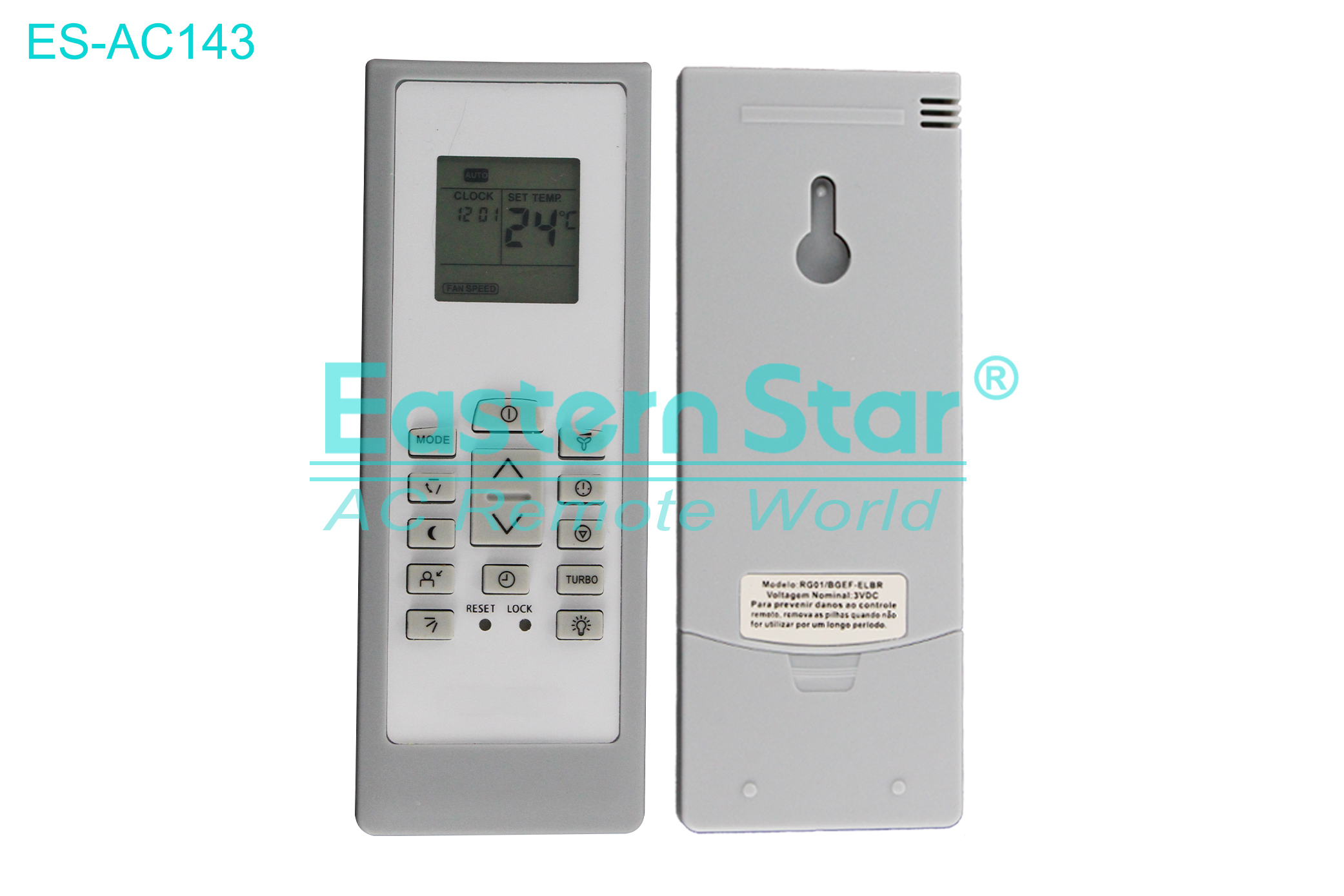 ES-AC143 High Quality China Remote AC Remote for Electrolux Air Conditioner Remote A/C 16 keys