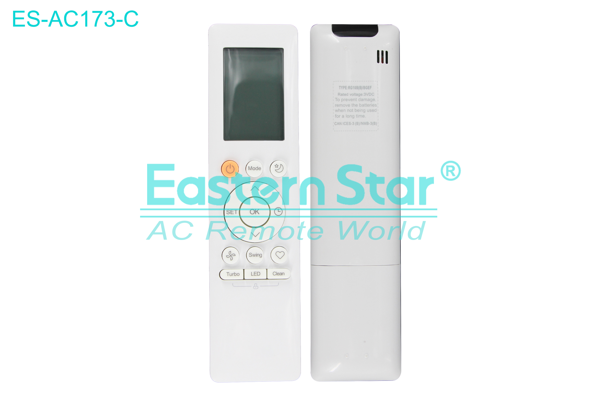 ES-AC173-C High Quality China Remote AC Remote for Midea Air Conditioner Remote A/C 14 keys