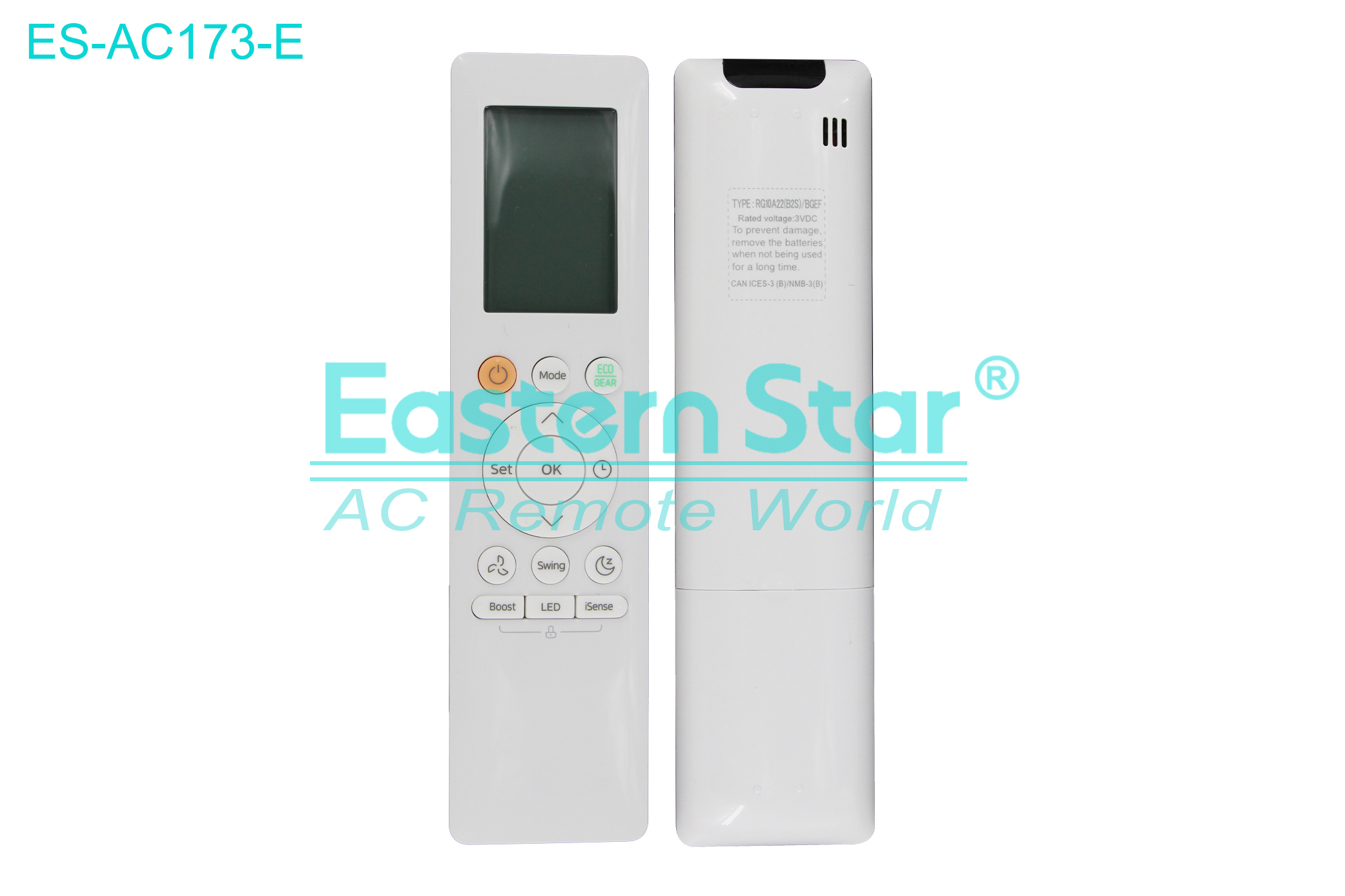 ES-AC173-E High Quality China Remote AC Remote for Midea Air Conditioner Remote A/C 14 keys