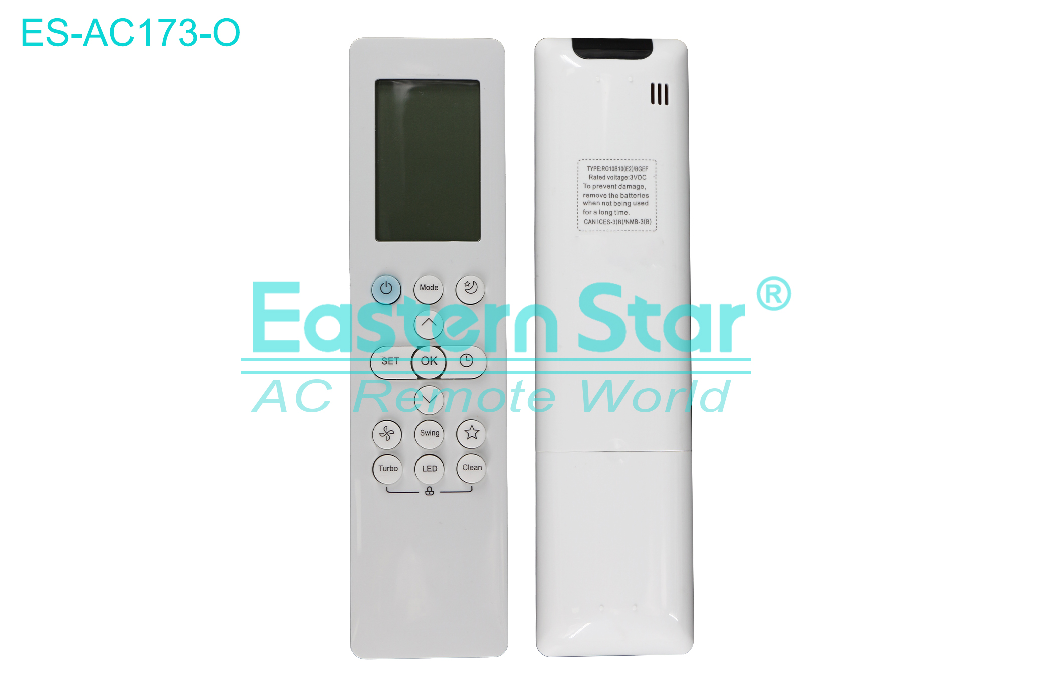 ES-AC173-O High Quality China Remote AC Remote for Midea Air Conditioner Remote A/C 14 keys