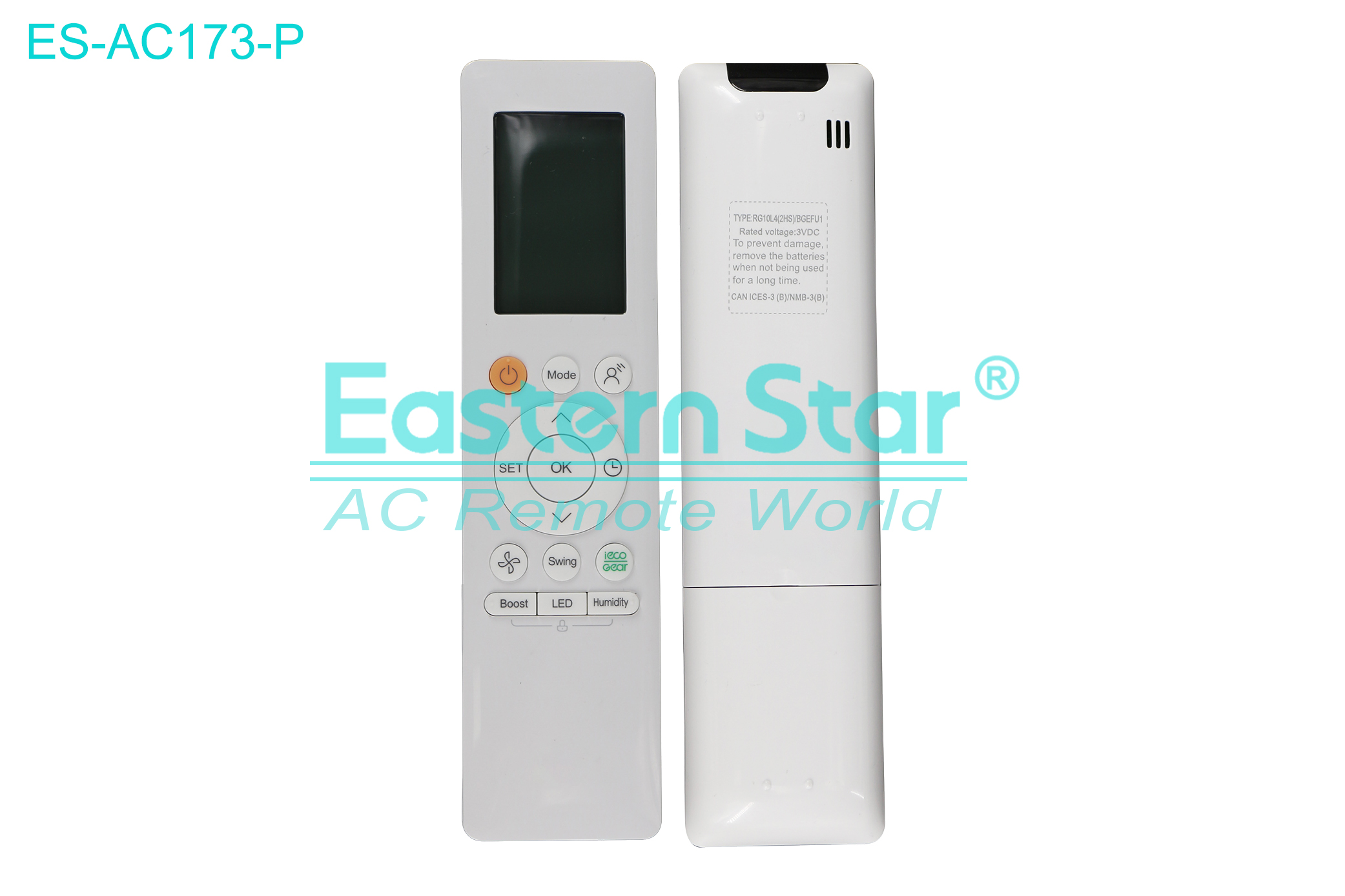 ES-AC173-P High Quality China Remote AC Remote for Midea Air Conditioner Remote A/C 14 keys