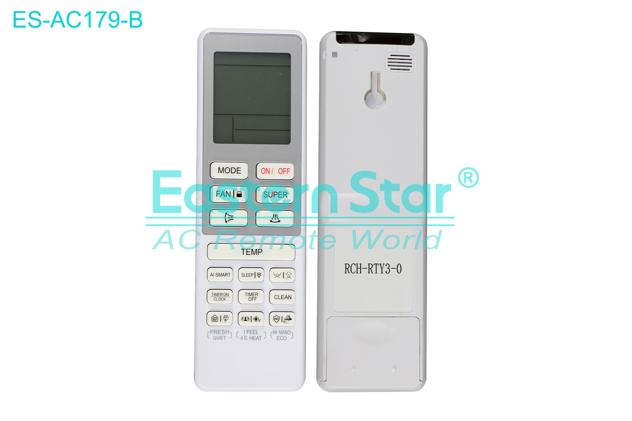 ES-AC179-B High Quality China Remote AC Remote for Hisense Air Conditioner Remote A/C 17 keys