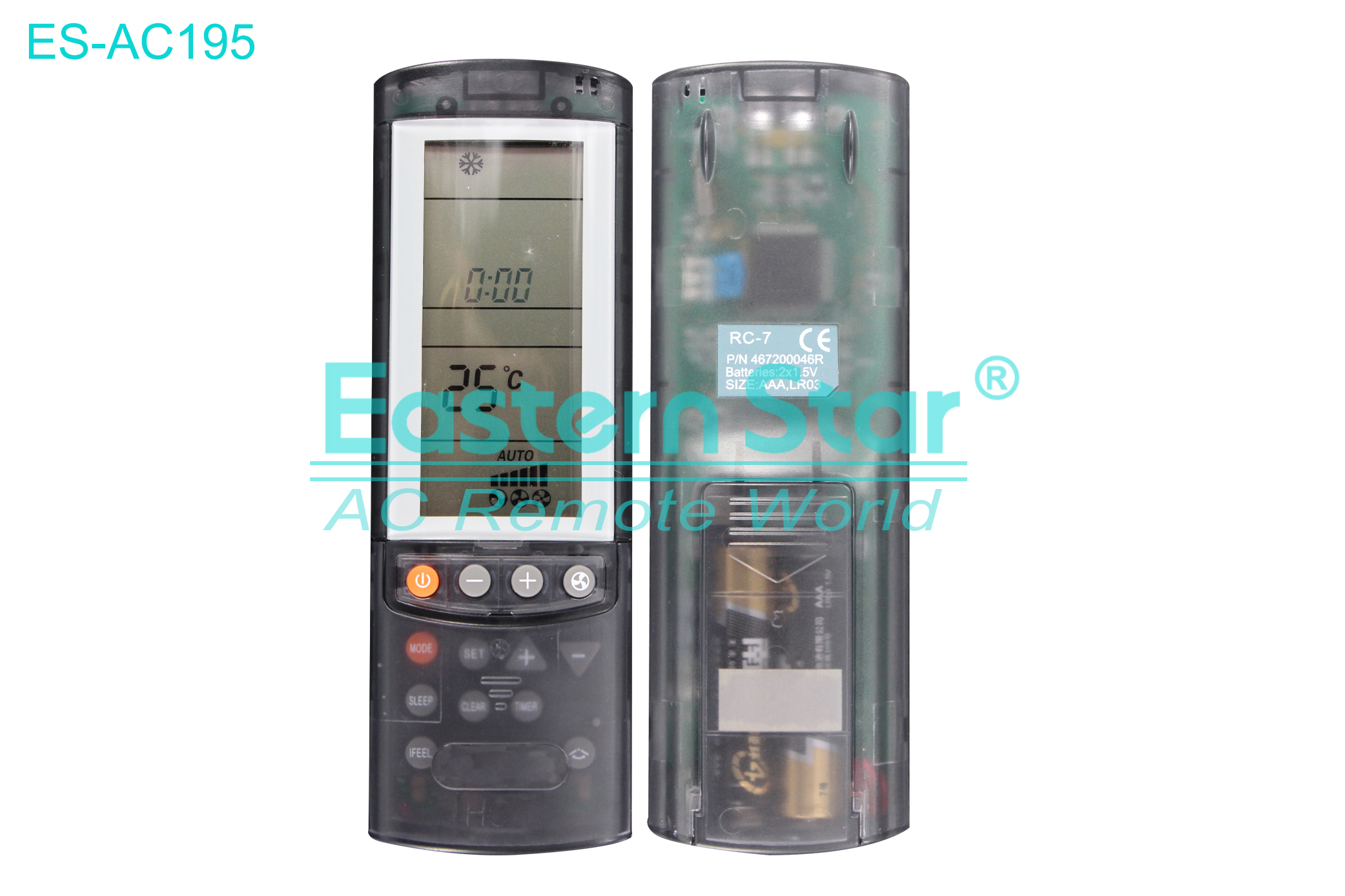 ES-AC195 High Quality China Remote AC Remote for Electra Air Conditioner Remote A/C 16 keys