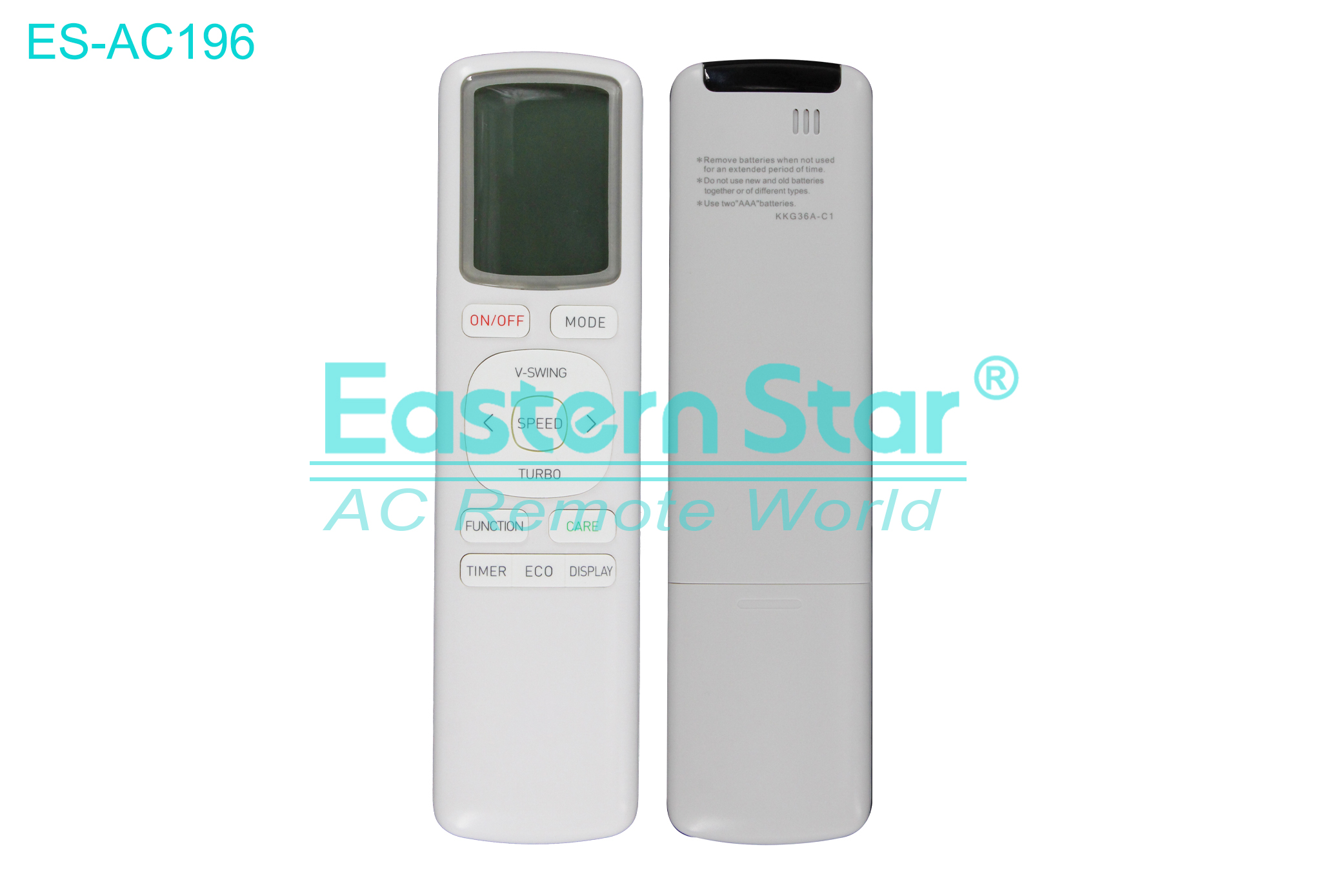 ES-AC196 High Quality China Remote AC Remote for Maxwell Air Conditioner Remote A/C 12 keys