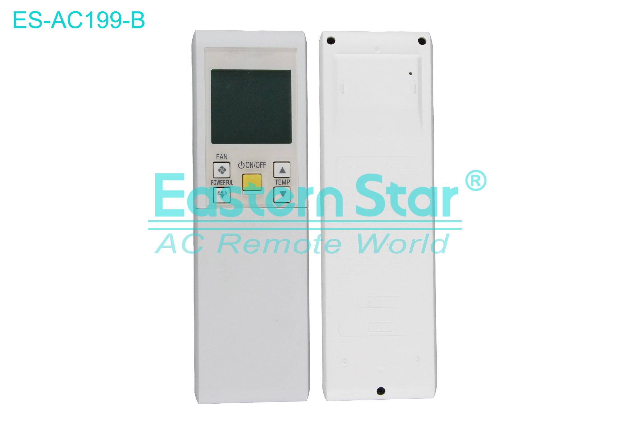 ES-AC199-B High Quality China Remote AC Remote for Daikin Air Conditioner Remote A/C 17 keys
