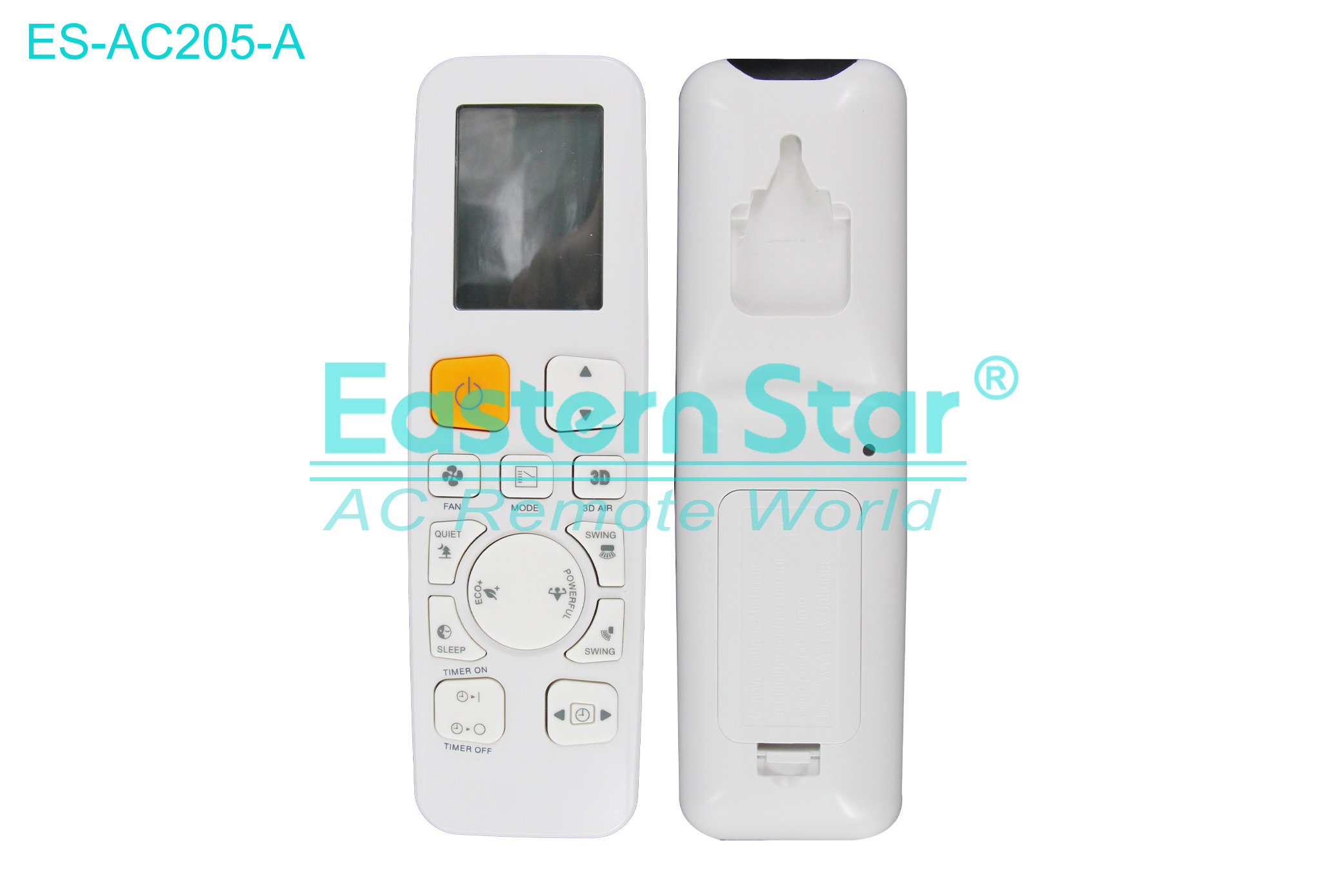 ES-AC205-A High Quality China Remote AC Remote for Daikin Air Conditioner Remote A/C 17 keys
