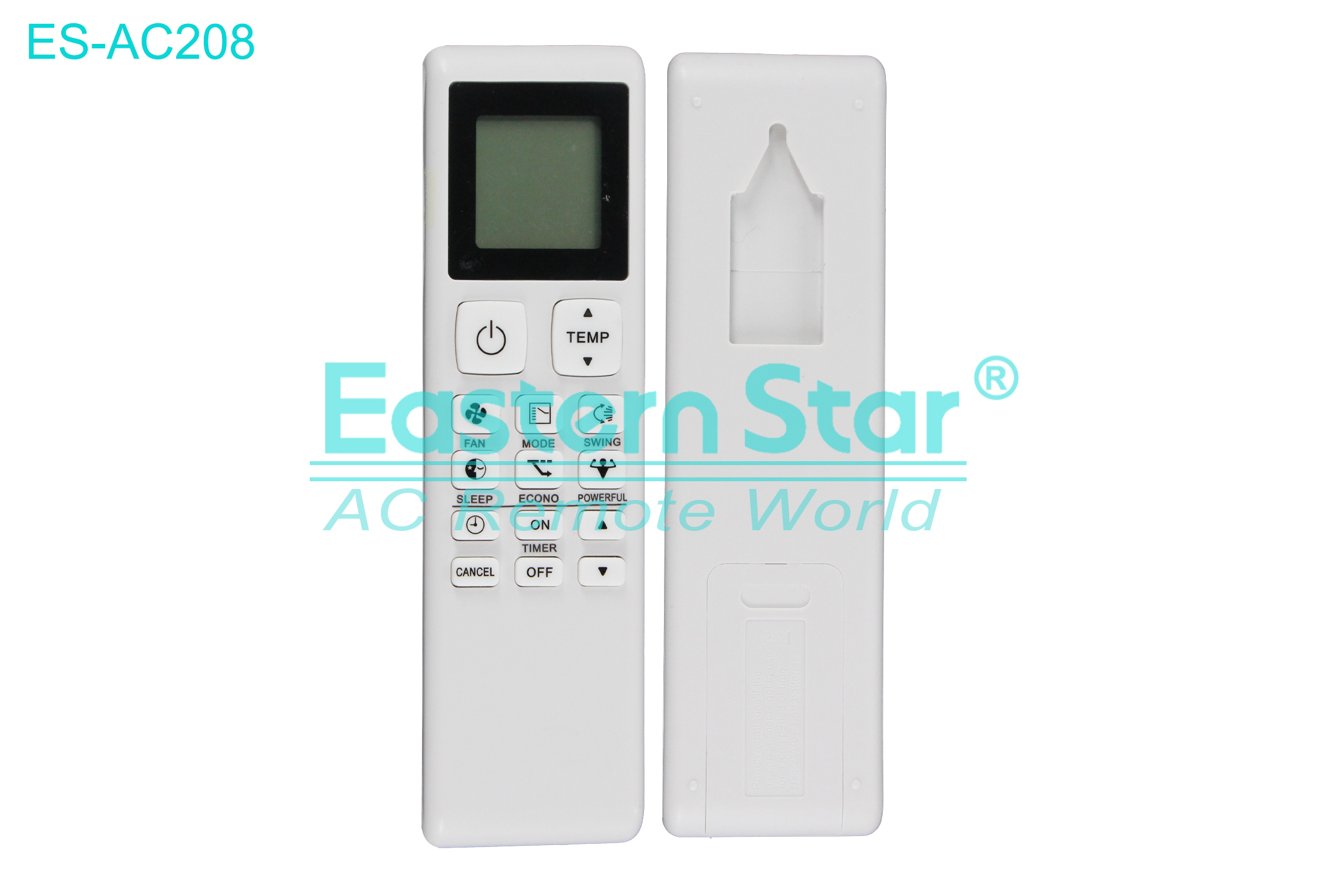 ES-AC208 High Quality China Remote AC Remote for Daikin Air Conditioner Remote A/C 15 keys