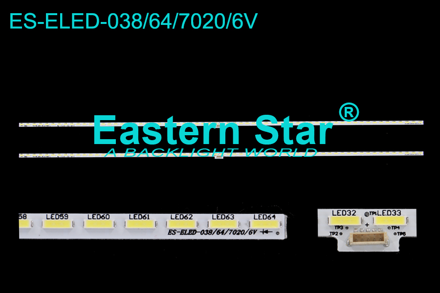 ES-ELED-038 ELED/EDGE TV Backlight use for Sony 55" 55X8500C YLS_HRN55_7020_REV2   75.P3C08G001 15A09N SYV5541 (2)