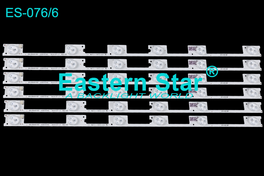 ES-076 TV Backlight use for Konka 48'' 6LEDs KDL48SS618U *35019742 2014-07-02 REV-00 led backlight strips (6)