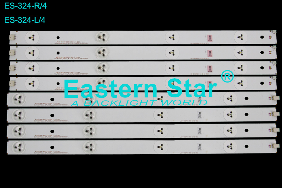 ES-324 LED TV Backlight use for Micromax/Changhong 40'' 4+4LEDs SVJ400AA2_Rev07_4LED_R/L_150203(GD40D2000) led strips (8)