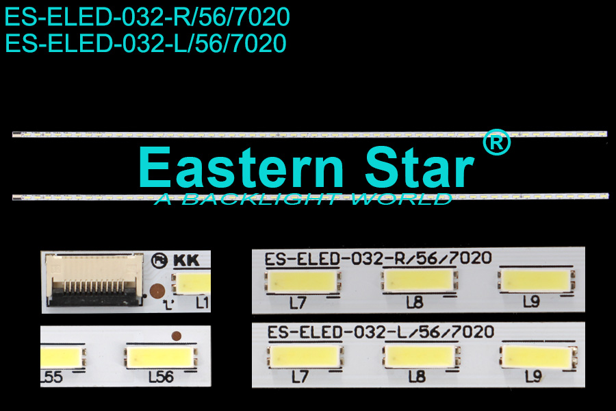 ES-ELED-032 ELED/EDGE TV backlight use for Konka 55'' R+L 56+56LEDs KPL+550B1LED2   35017997/35017995/350018013 led backlight strips LED55R5500PDF