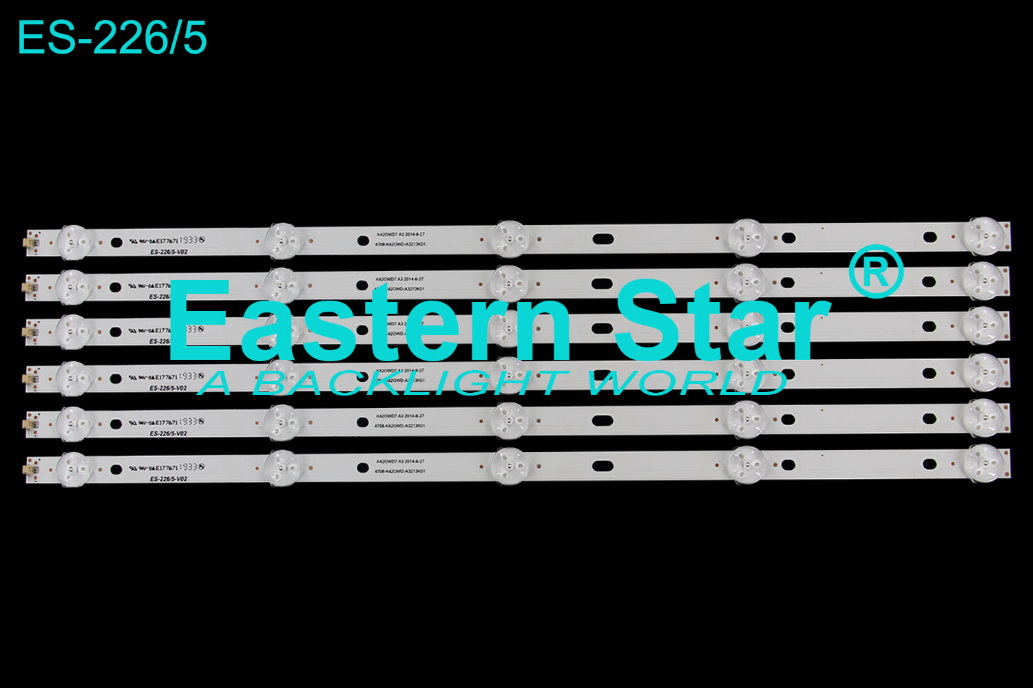 ES-226 LED TV Backlight use for Panasonic 43'' K420WD7 A3 2014-8-27 4708-K420WD-A3213K01 (8) Led Strips
