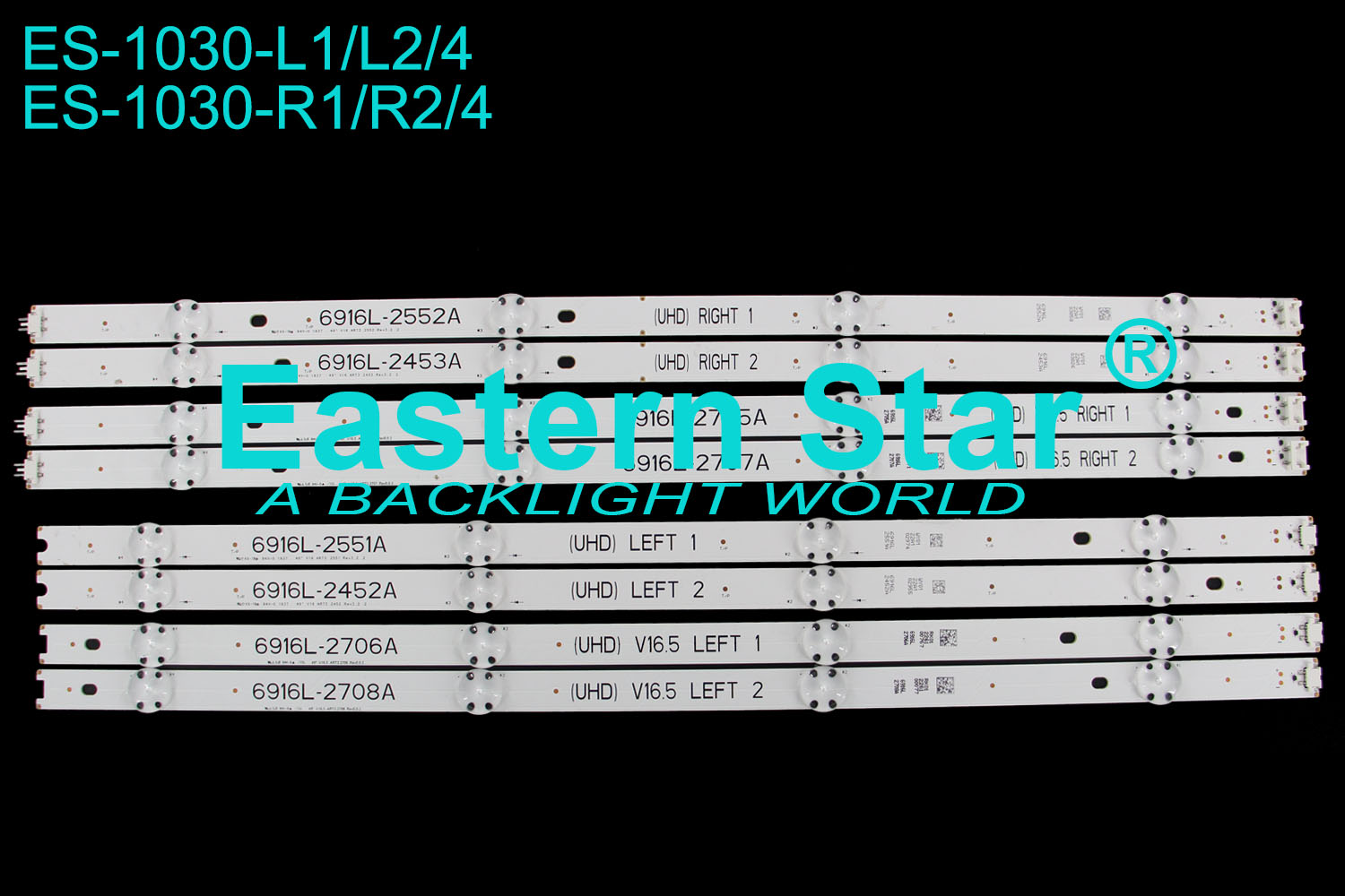 ES-1030 LED TV Backlight use for Lg 49''  49UH650V/49UH6500 L1/L2/R1/R2: 49" V16 ART3 2551 REV3.2 2 /49" V16.5 ART3 270RE6 REV0.0 2  (8)